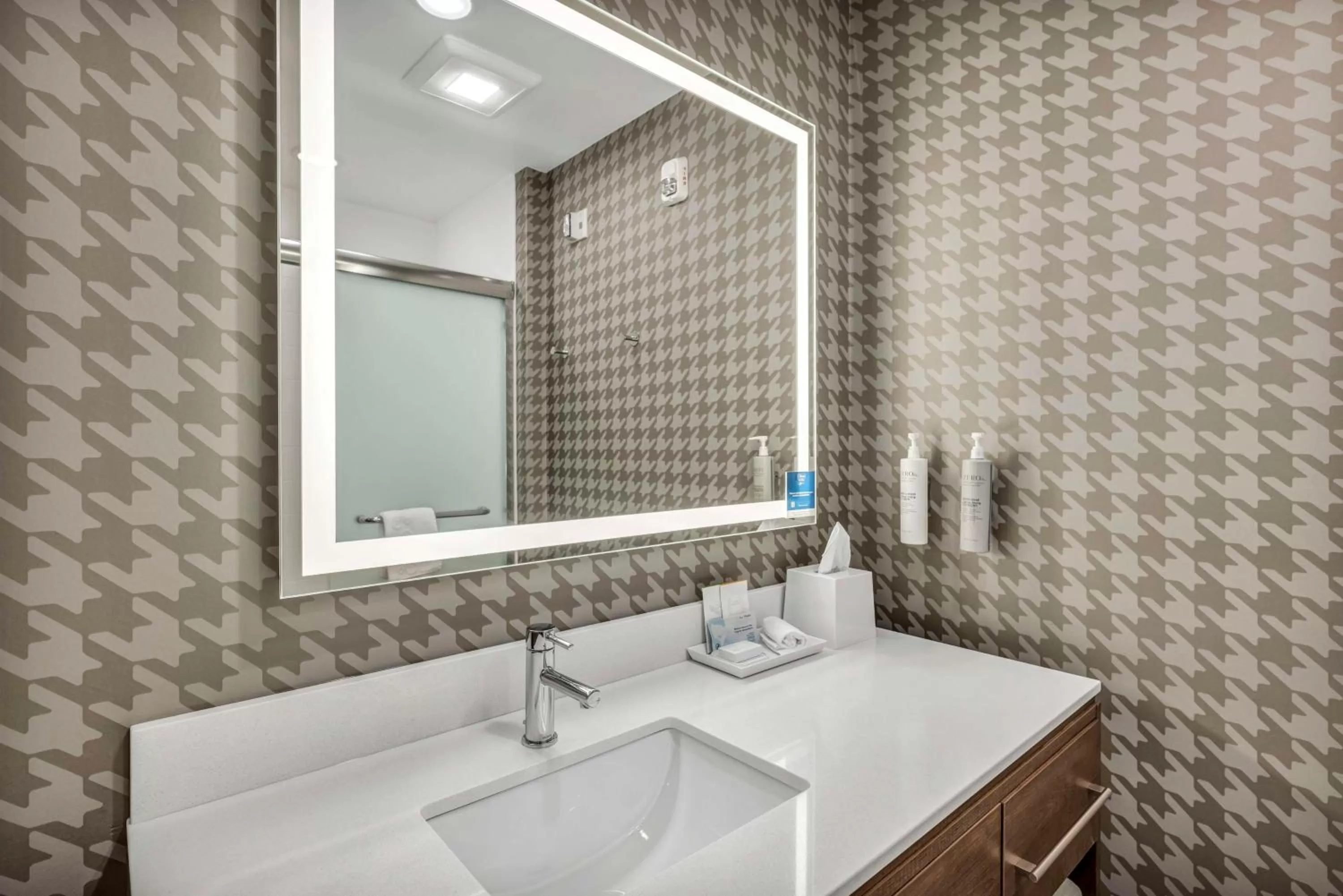Bathroom in Home2 Suites by Hilton Raleigh West Lenovo Center