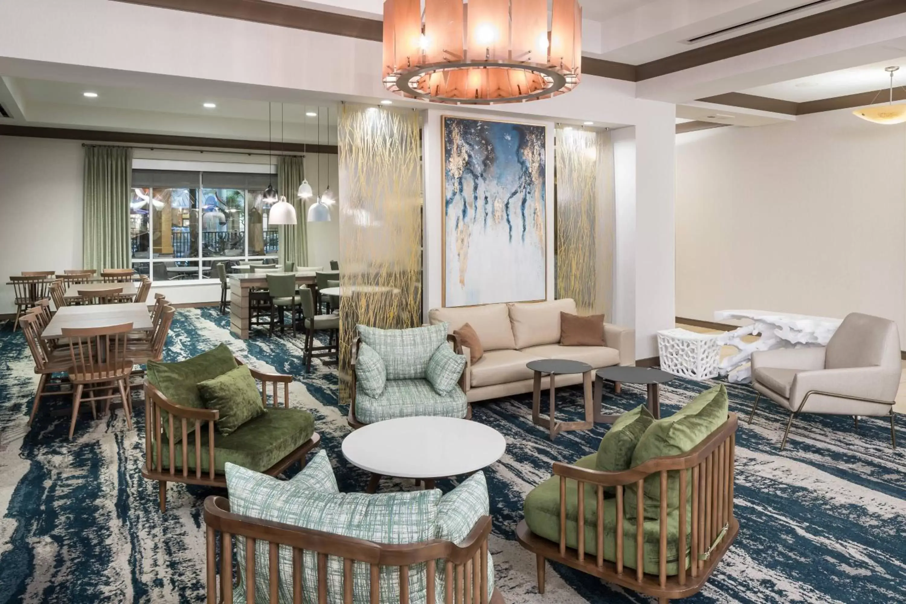 Lobby or reception, Seating Area in Fairfield Inn Suites by Marriott Orlando At SeaWorld
