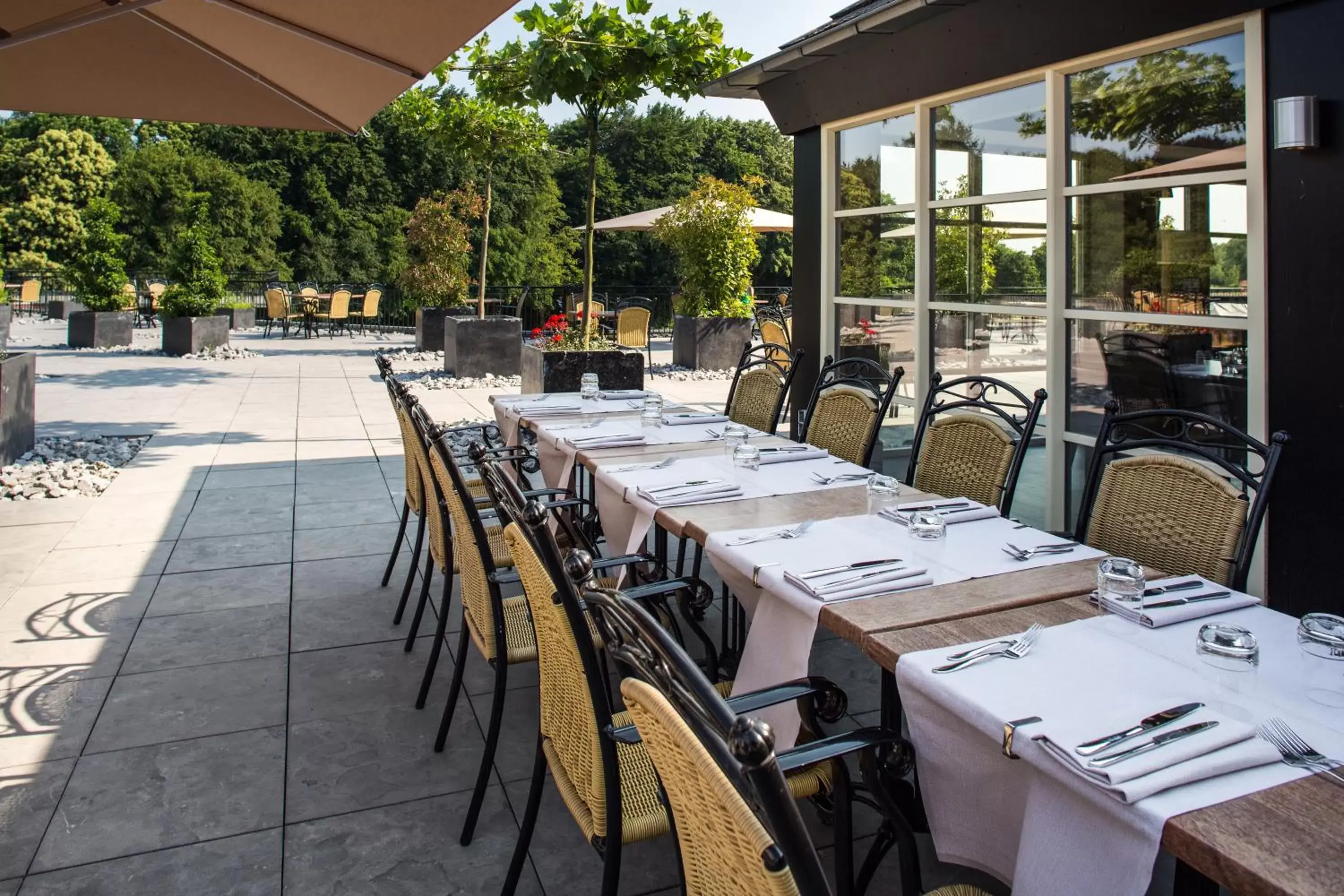 Balcony/Terrace, Restaurant/Places to Eat in Fletcher Landgoed Hotel Holthurnsche Hof