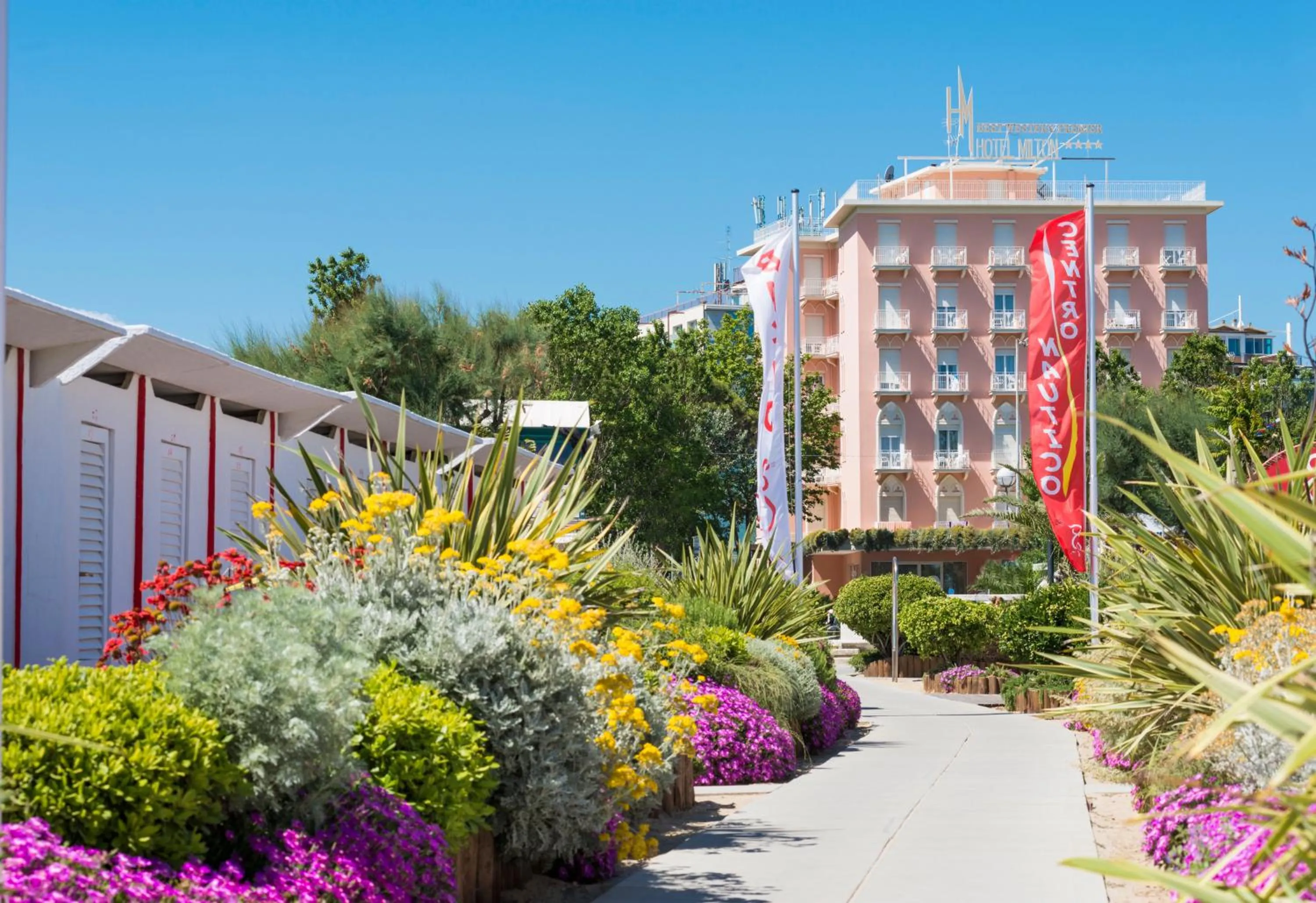 Beach in Hotel Milton Rimini