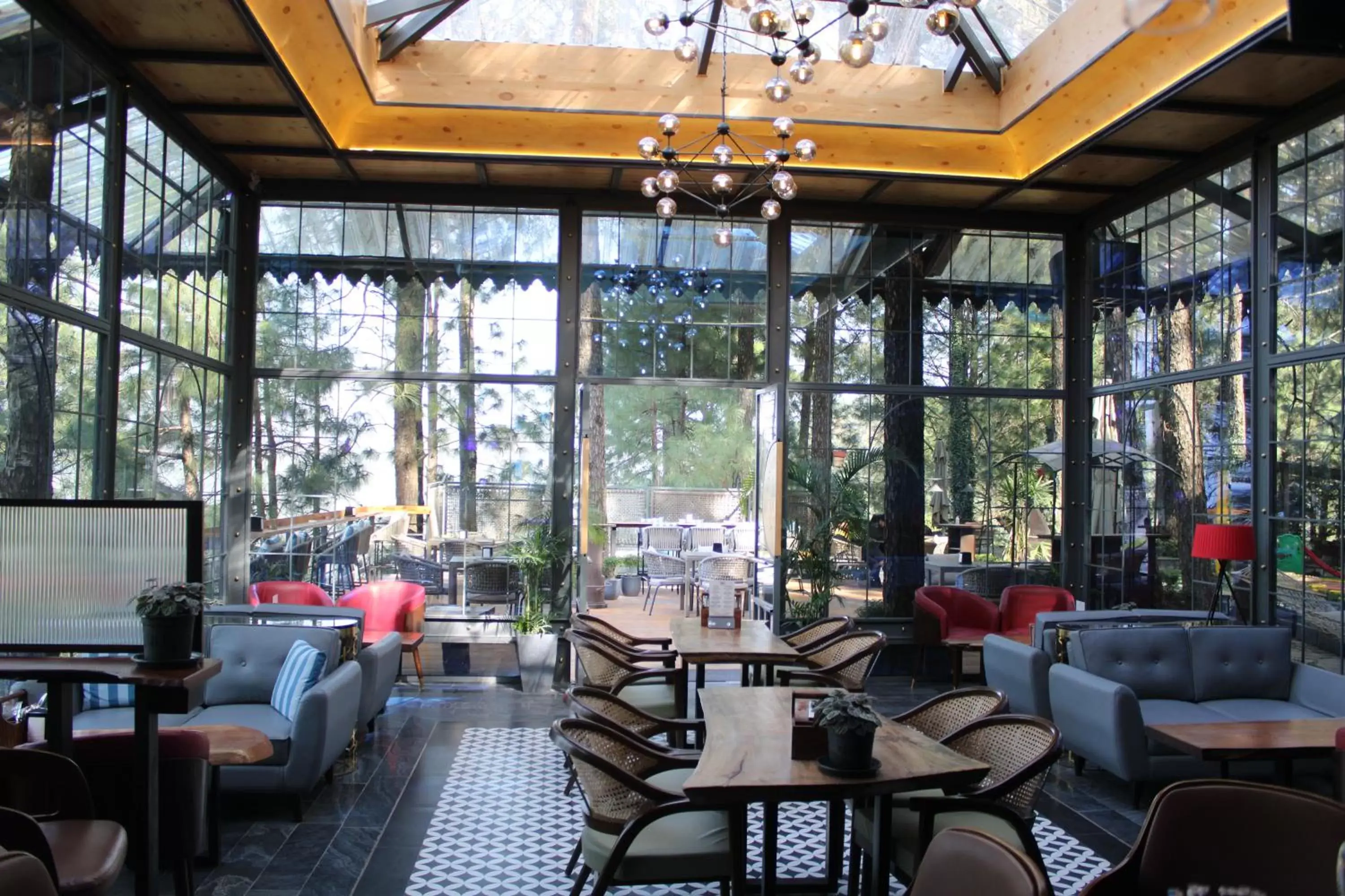 Lounge or bar, Restaurant/Places to Eat in Kasauli Hills Resort