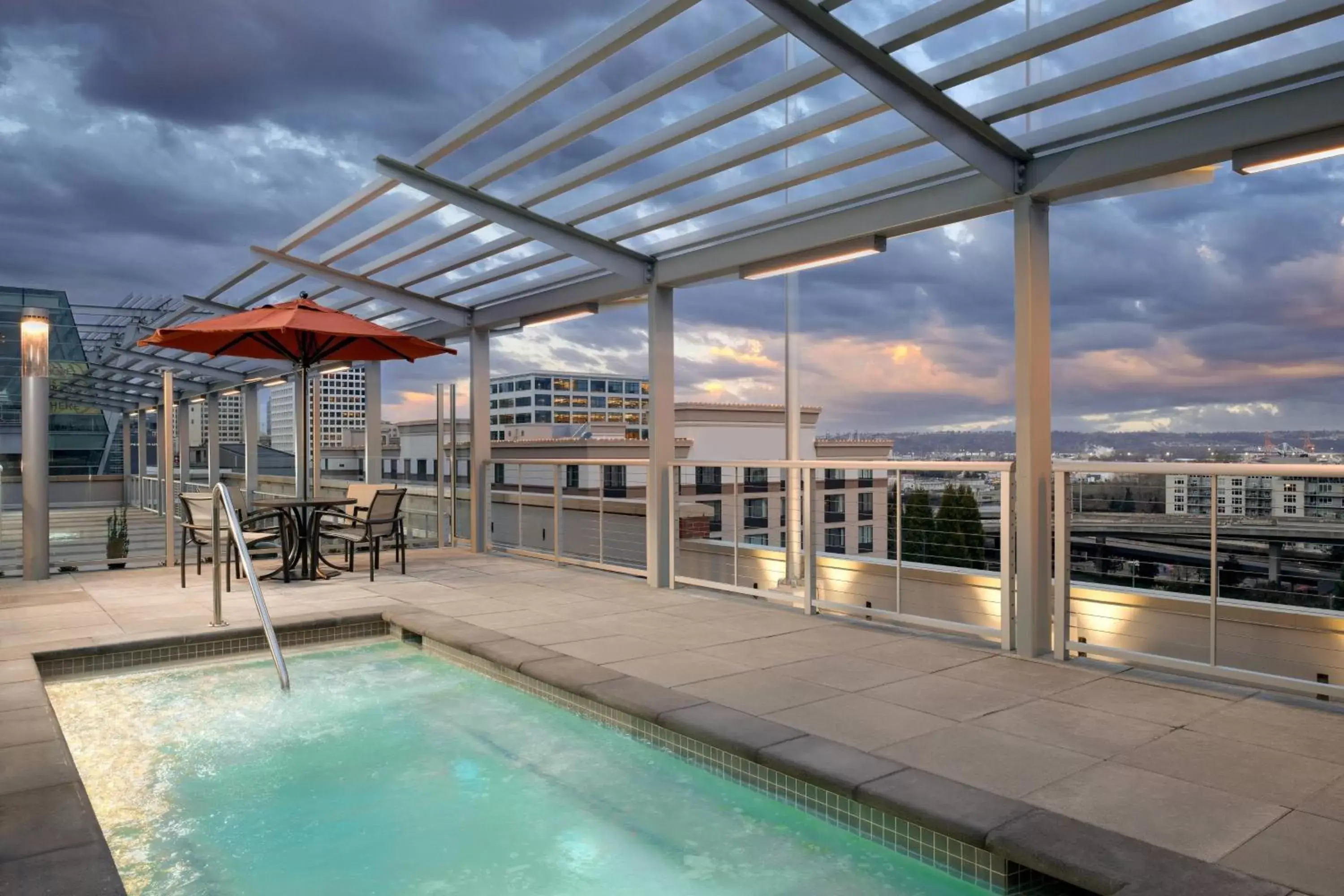 Swimming Pool in Marriott Tacoma Downtown