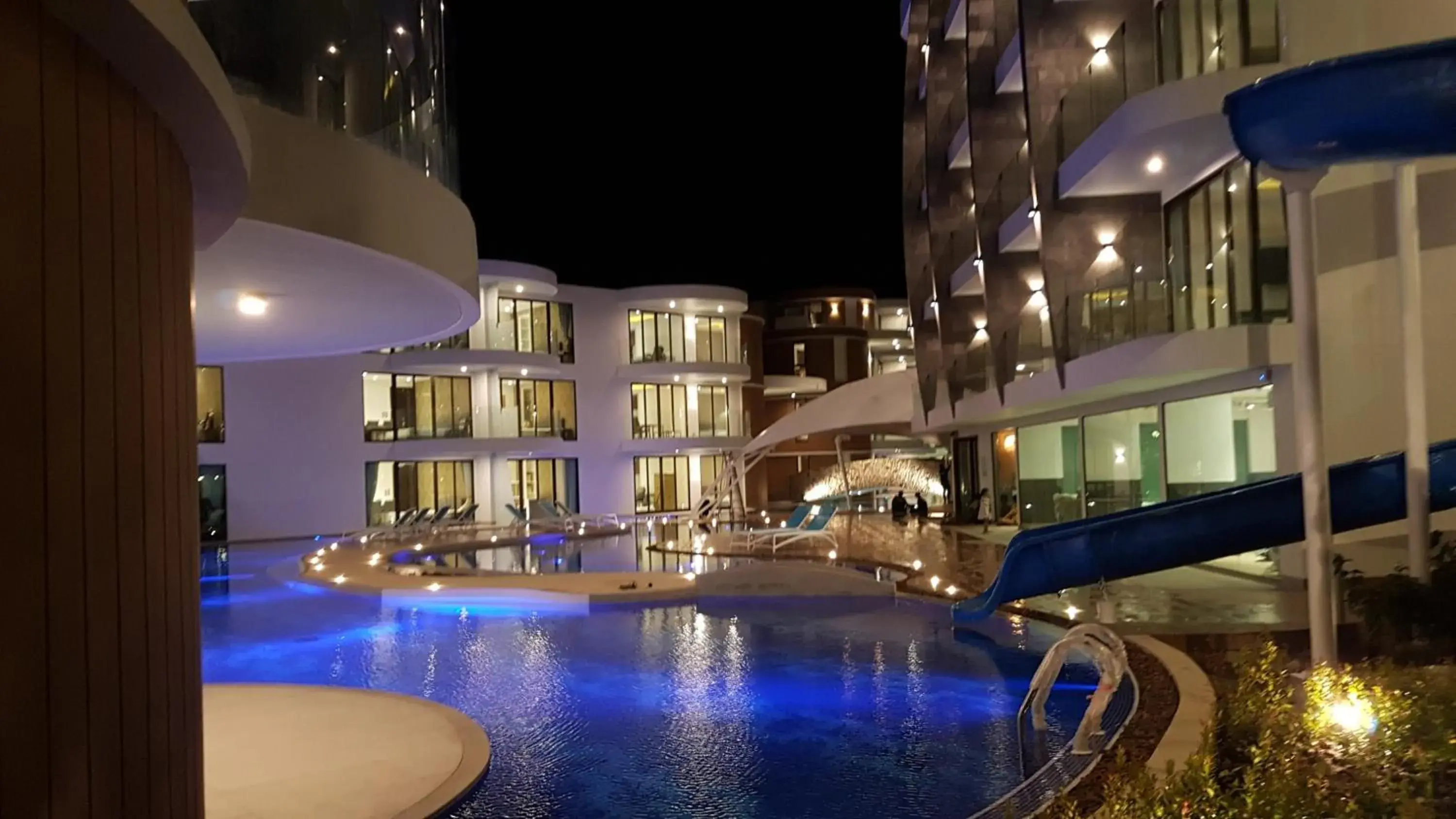 Night, Swimming Pool in Lets Phuket Twin Sands Resort & Spa-SHA Extra Plus