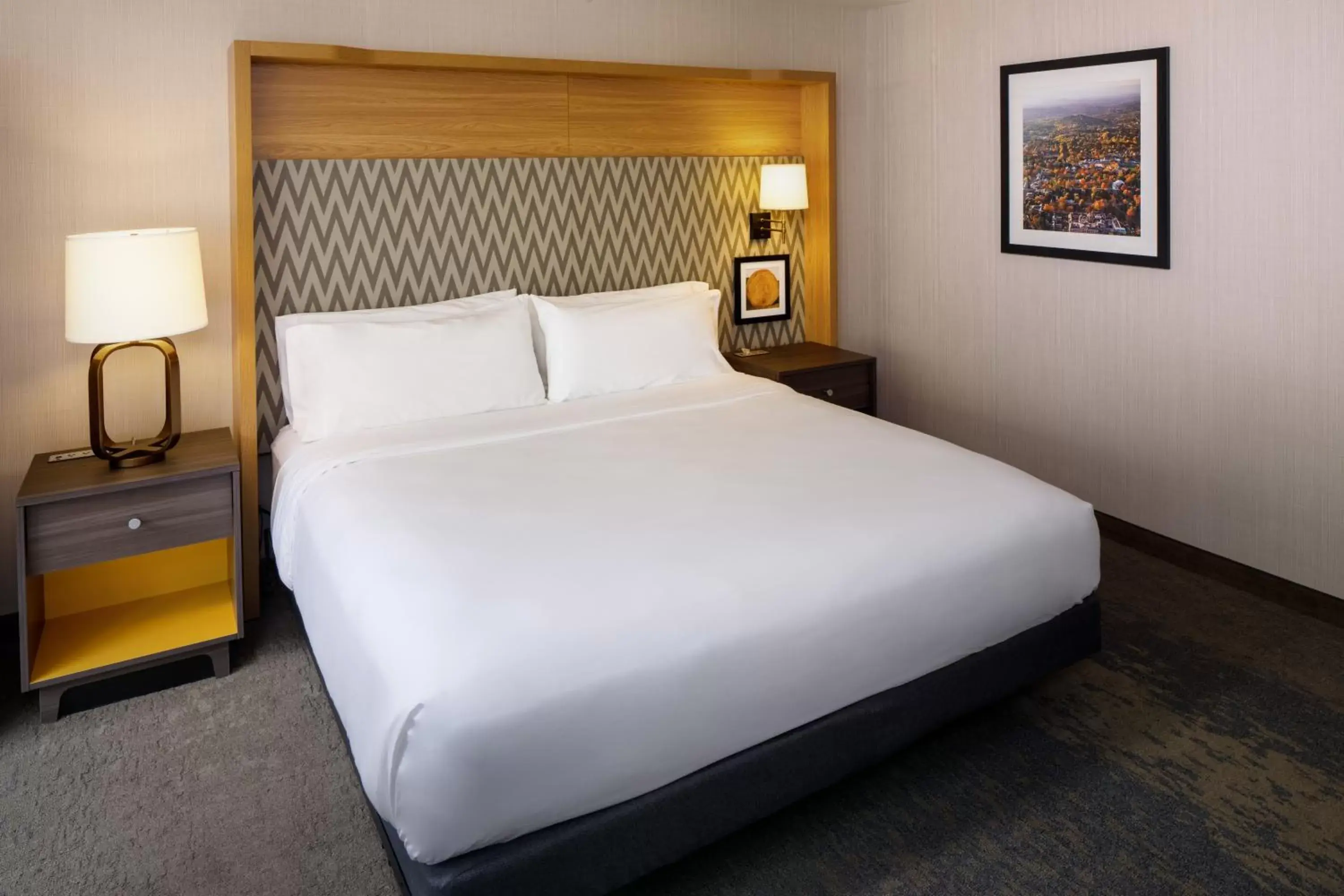 Bed in Holiday Inn Express & Suites Charlottesville, an IHG Hotel