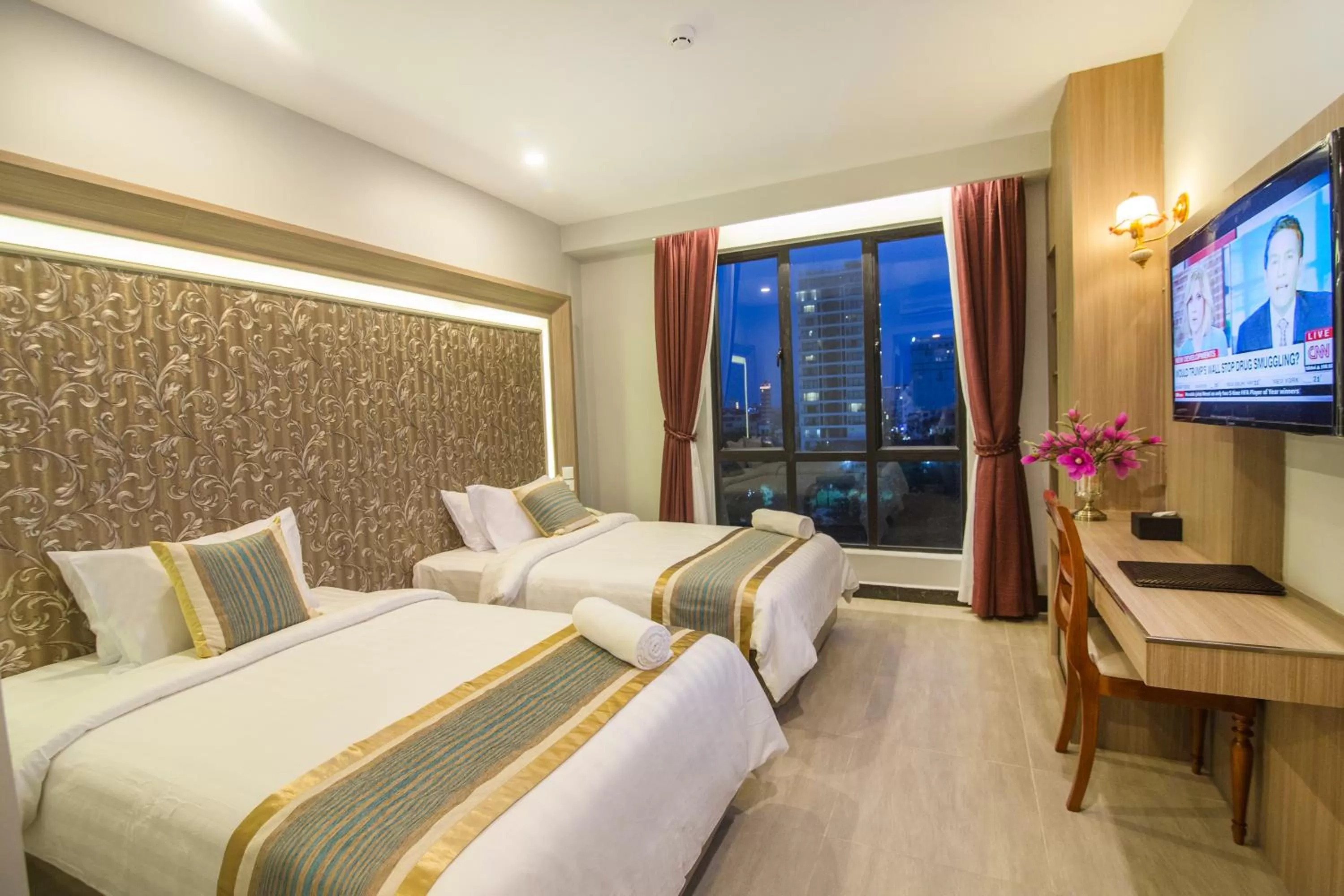 TV and multimedia, Bed in New York Hotel