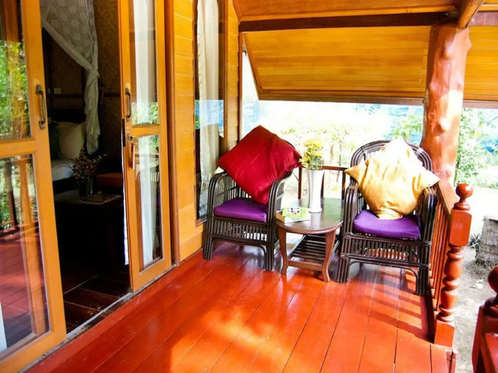 Balcony/Terrace, Seating Area in Sayang Beach Resort Koh Lanta