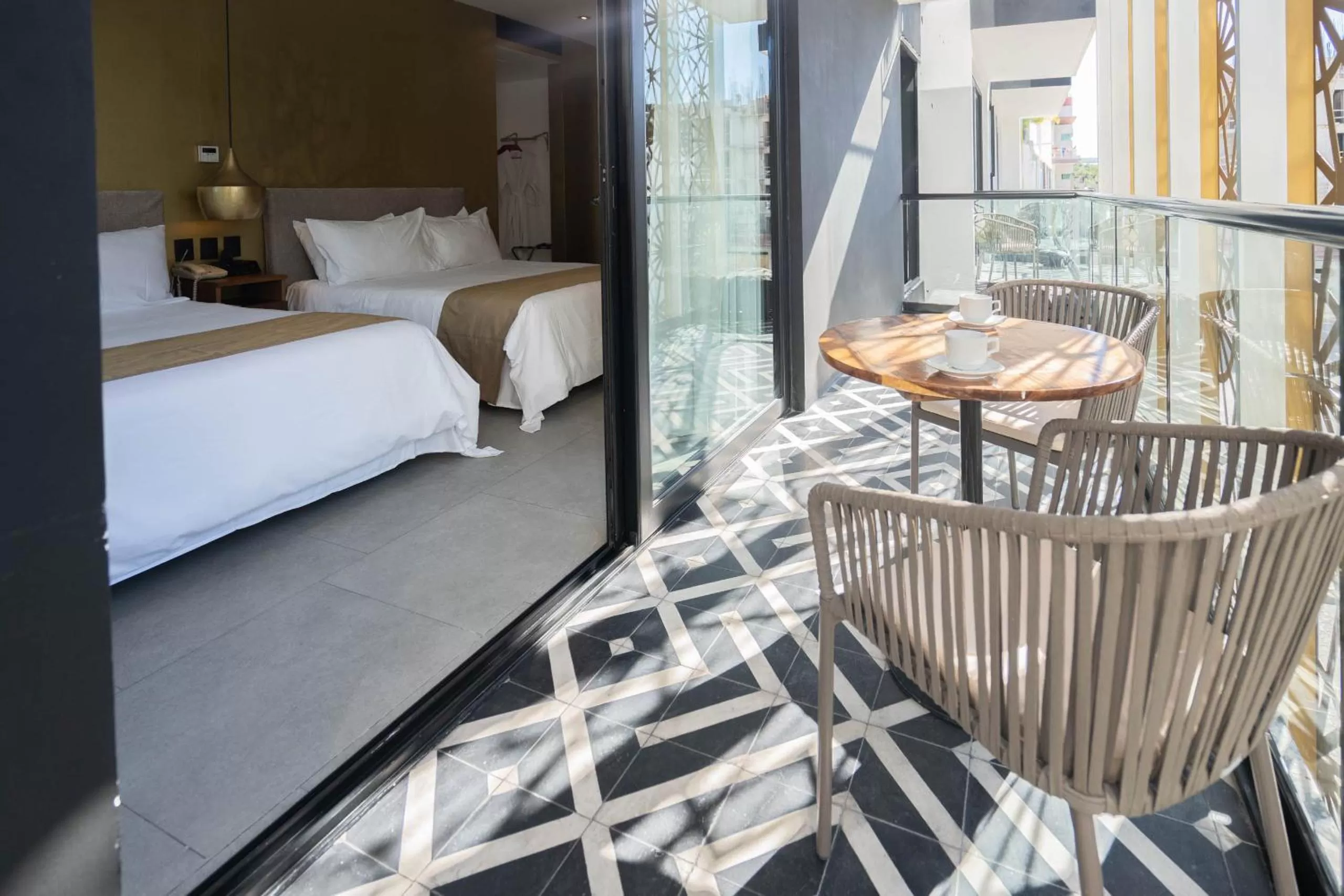 Balcony/Terrace, Bed in IT Boutique Hotel & Restaurant