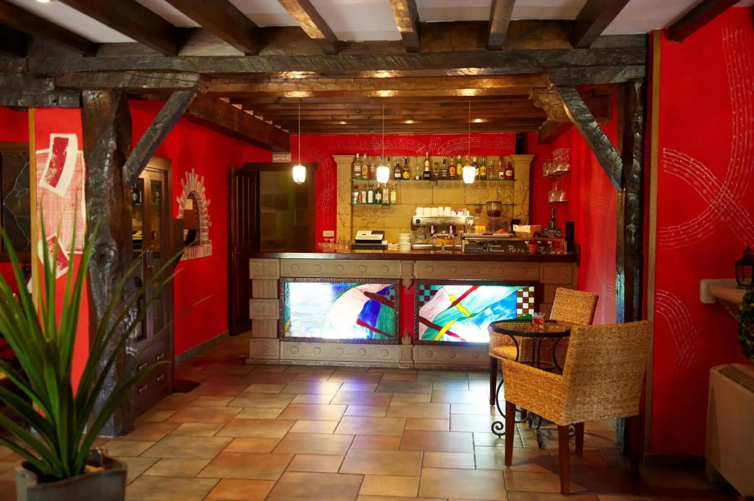 Lounge or bar in La Casona de Revolgo