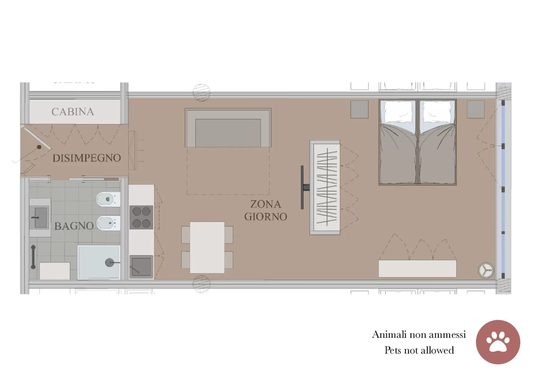 Floor plan in Aldeia Bianca Village
