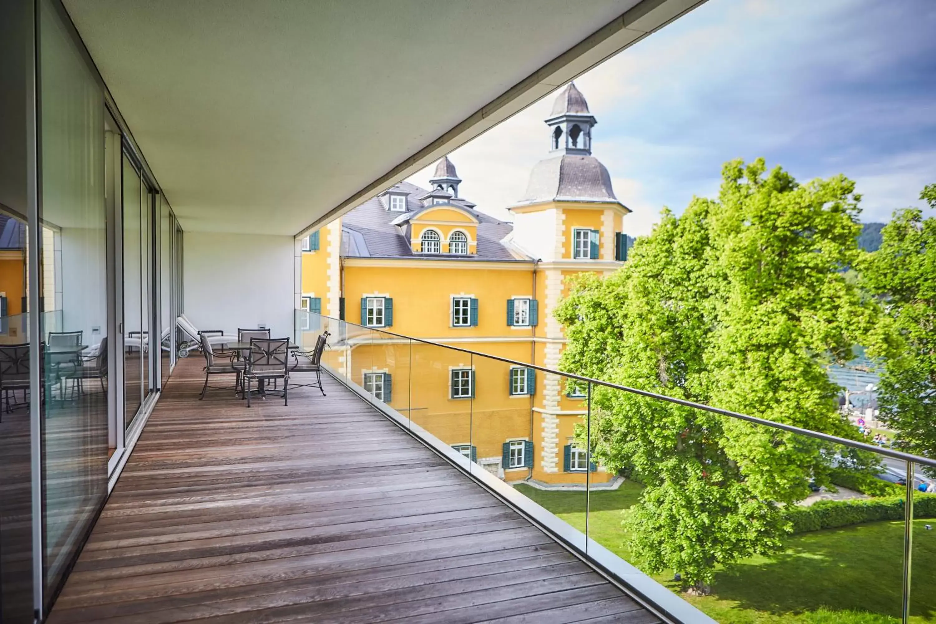 Balcony/Terrace in Falkensteiner Schlosshotel Velden – The Leading Hotels of the World