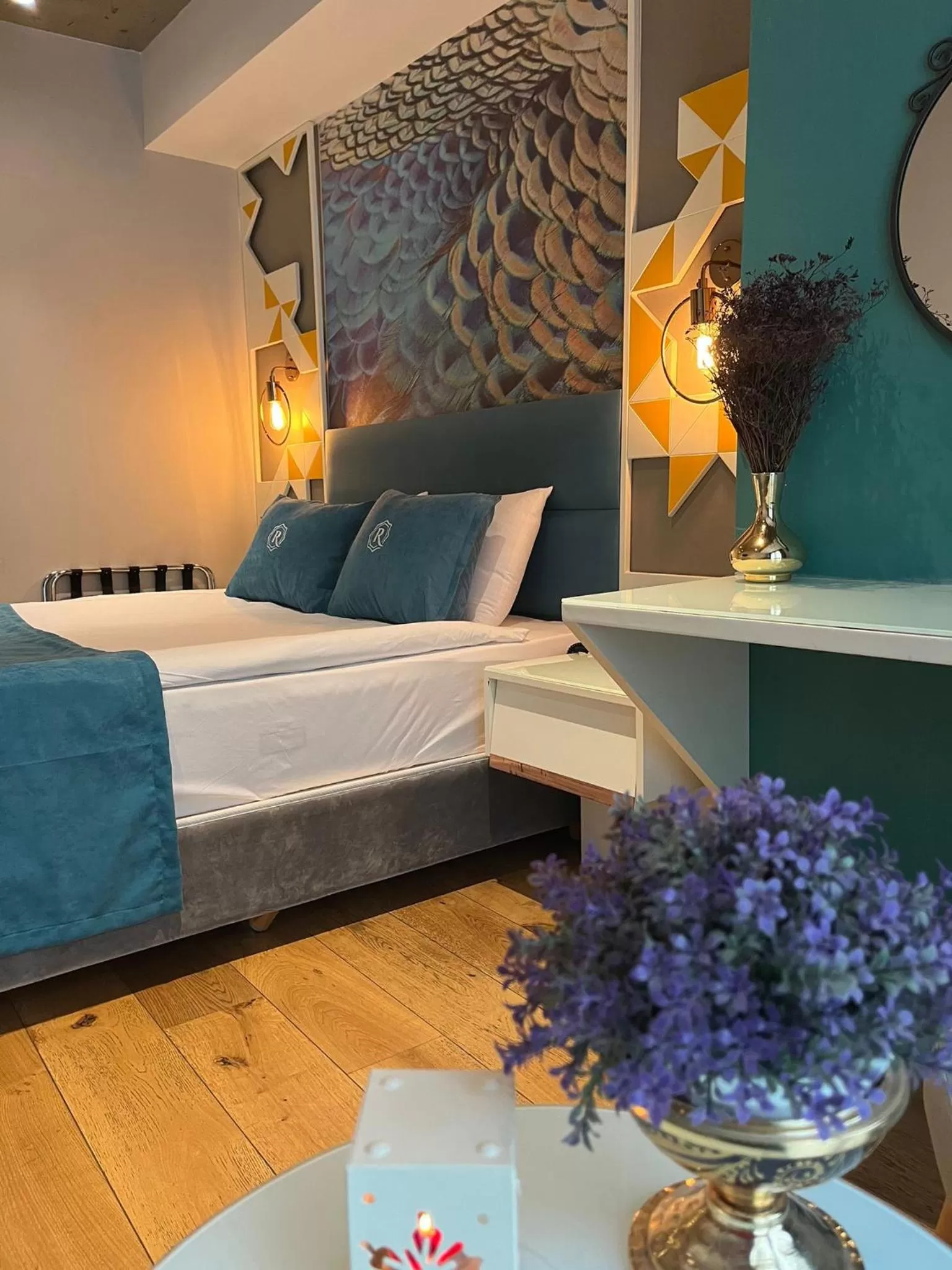 Bed in Royal Galata Hotel