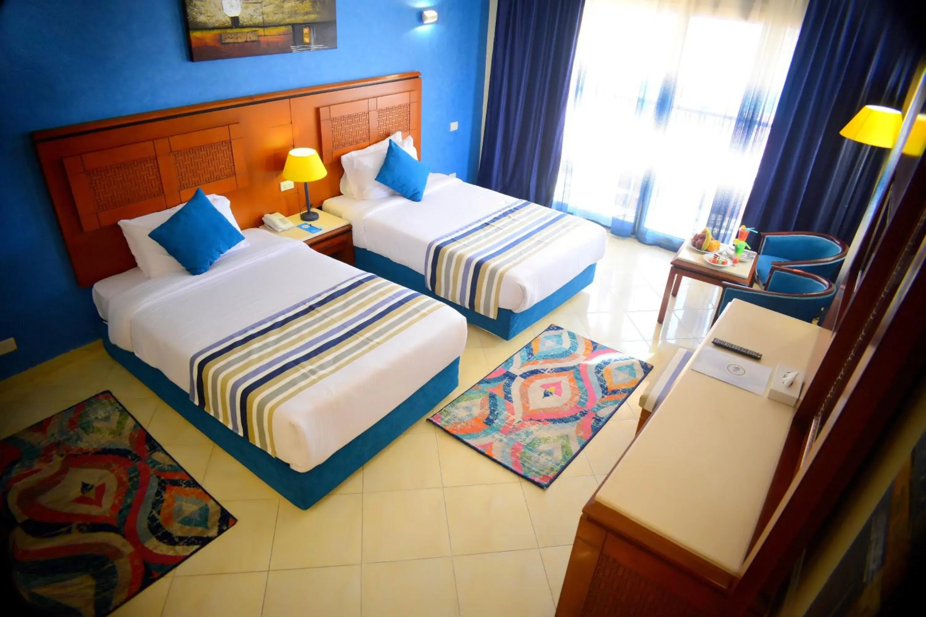 Bed in Sea Beach Aqua Park Resort
