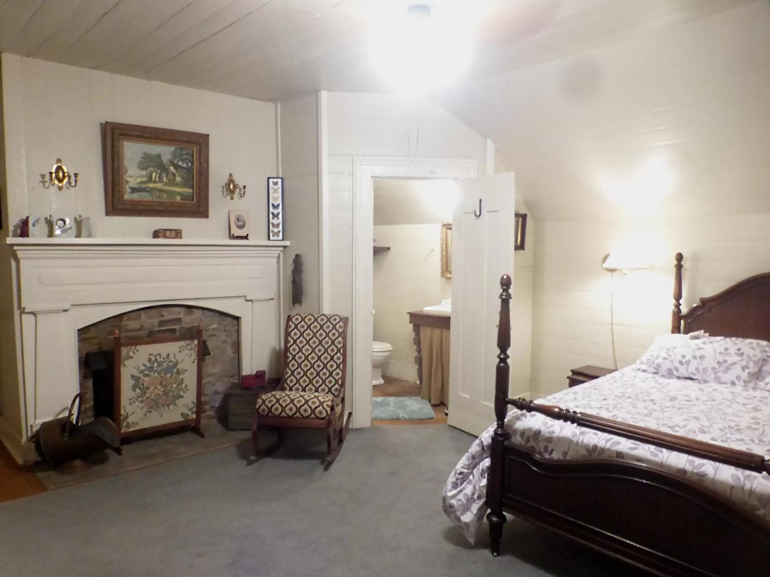 Bed in Mulberry Lavender Farm and B&B