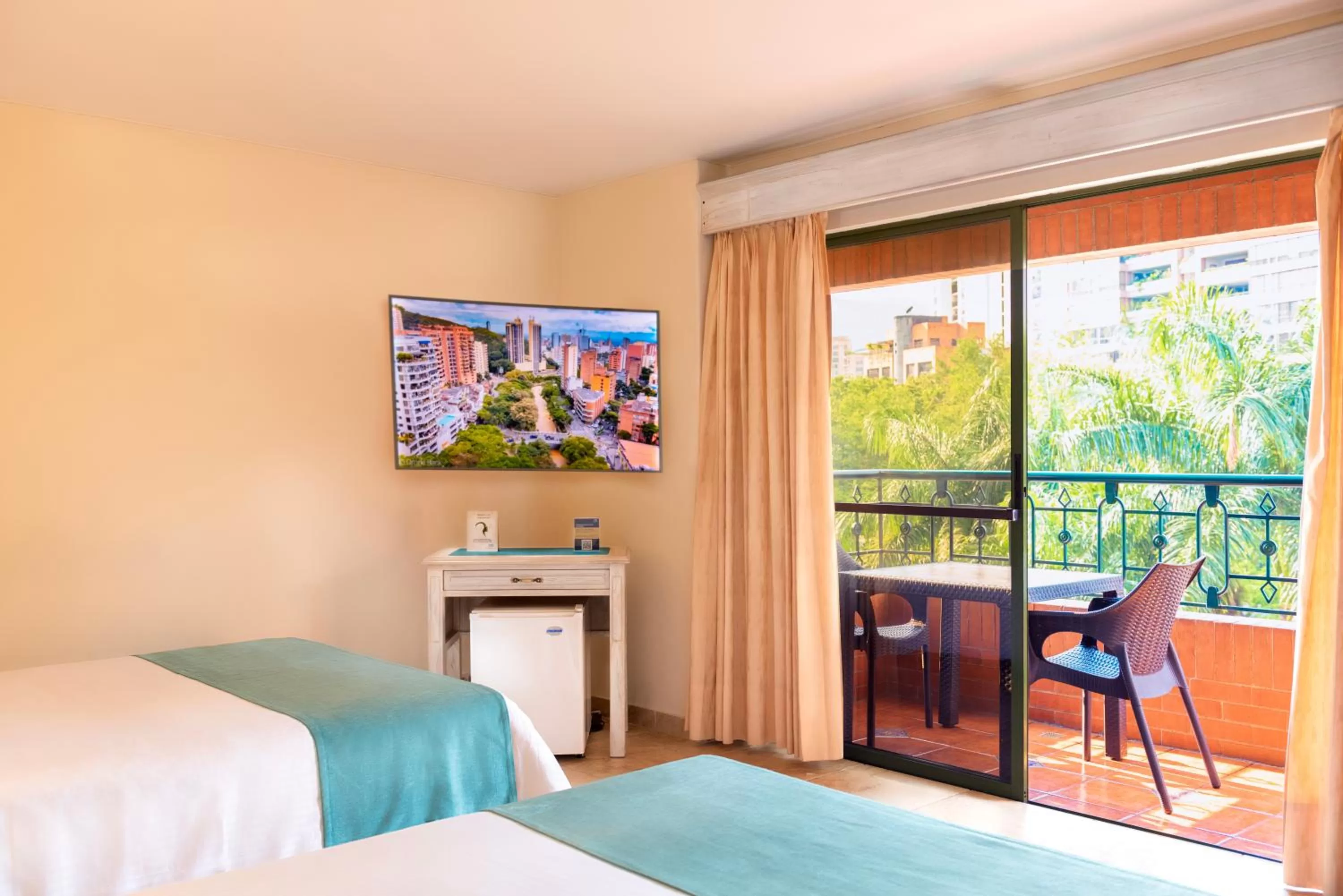 Bed in Hotel Obelisco