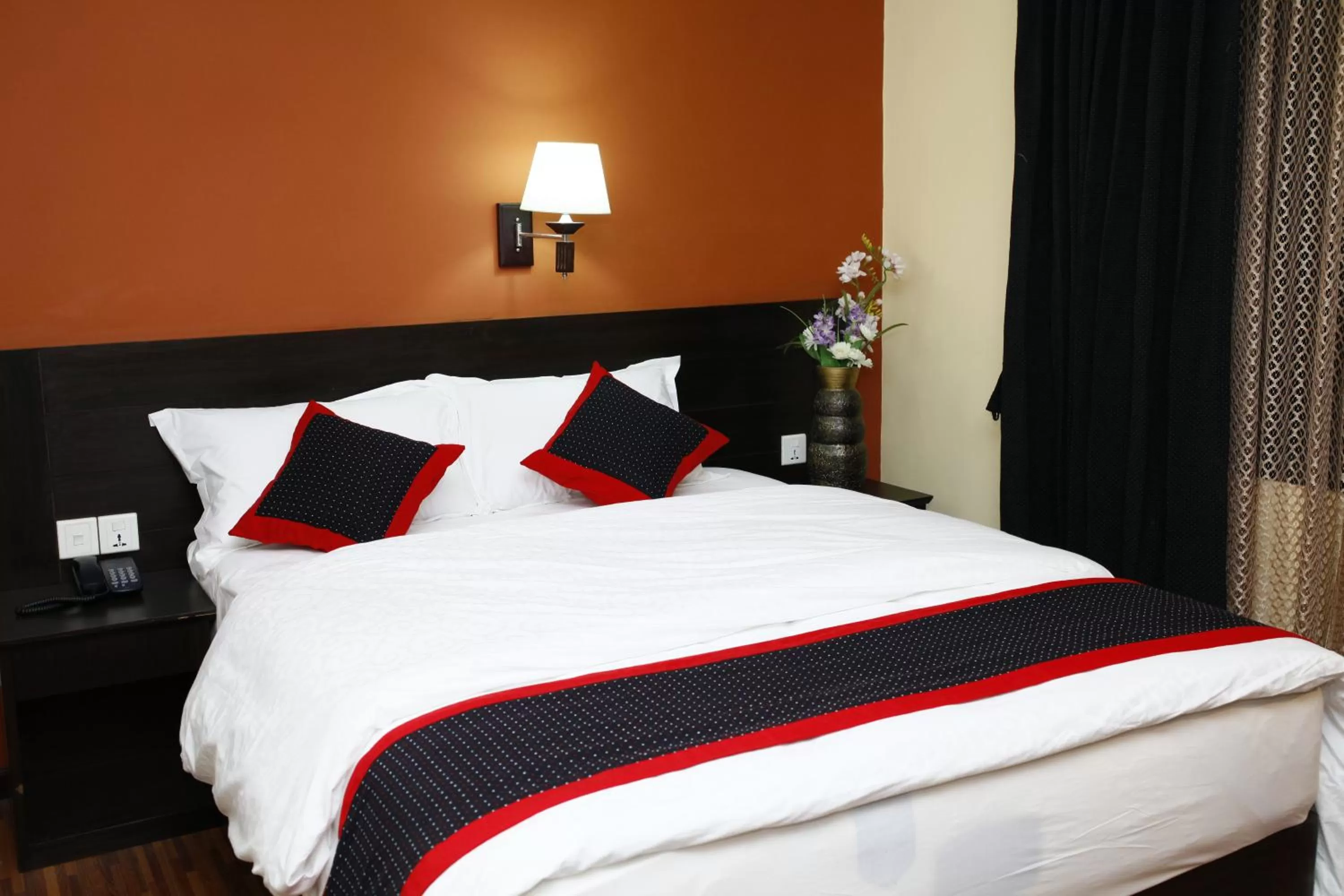 Bed in Taleju Boutique Hotel