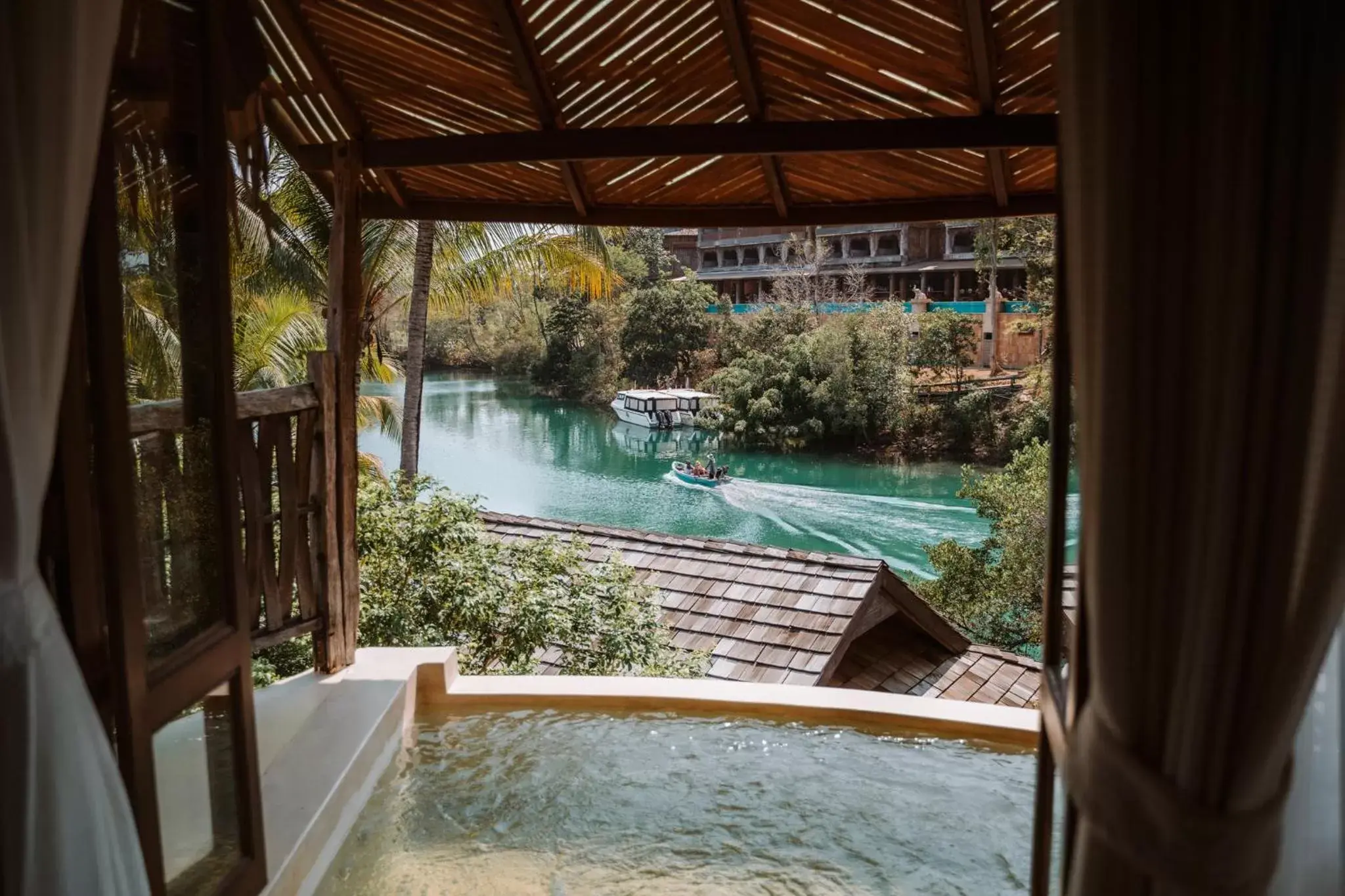 Balcony/Terrace, Swimming Pool in Aana Resort & Spa