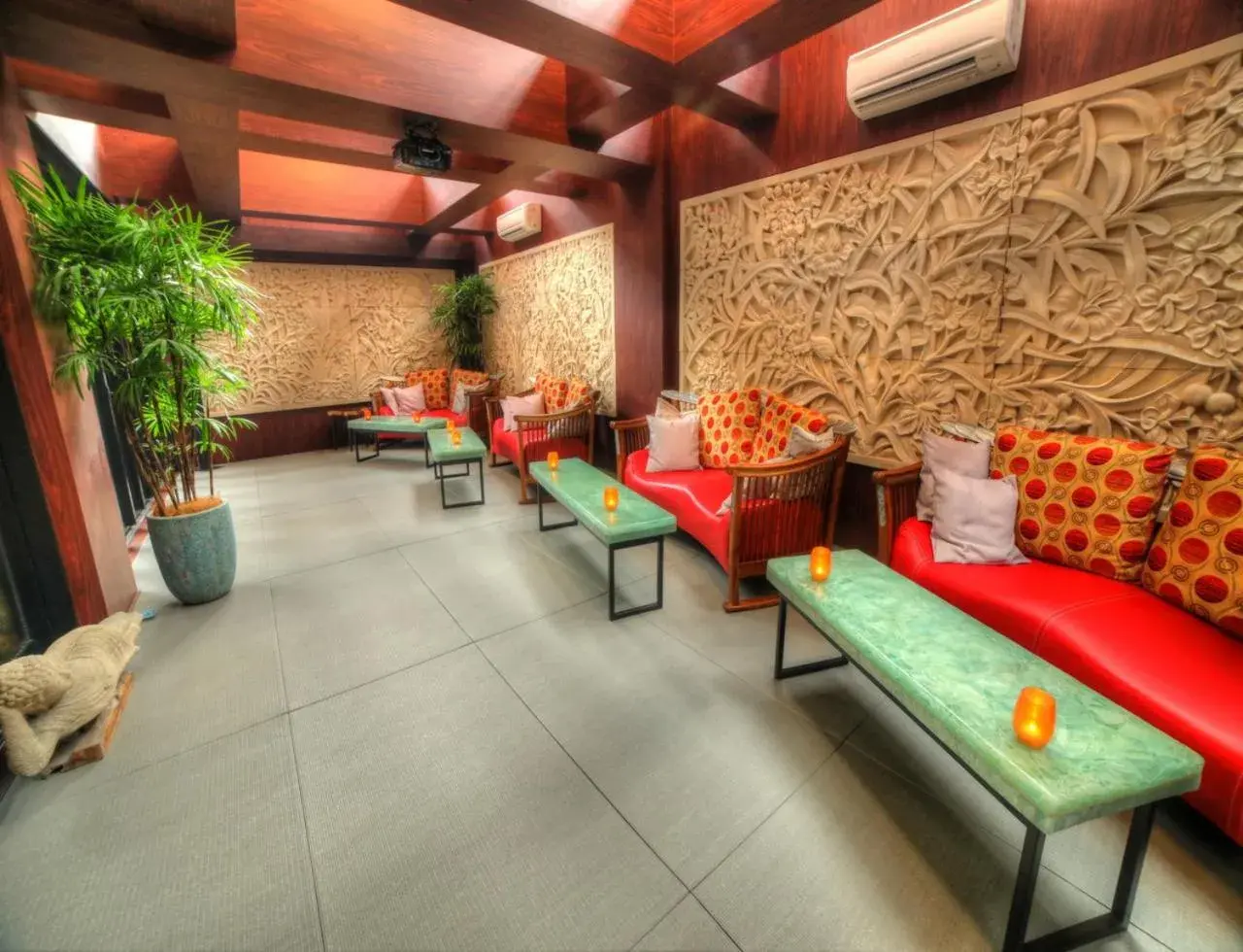 Lobby or reception, Seating Area in Balinese onsen ryokan Hakone Airu