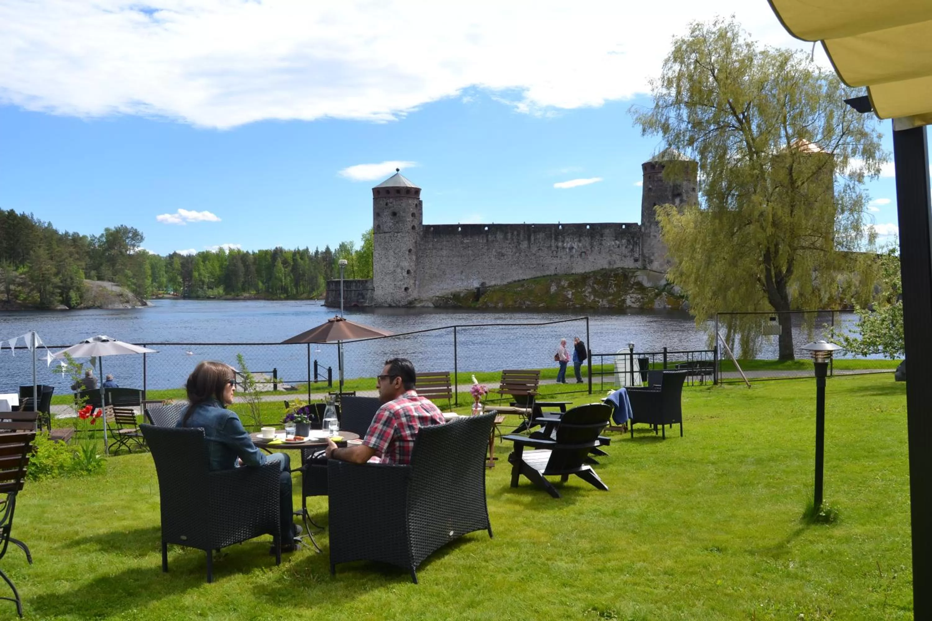 Patio in Lossiranta Lodge