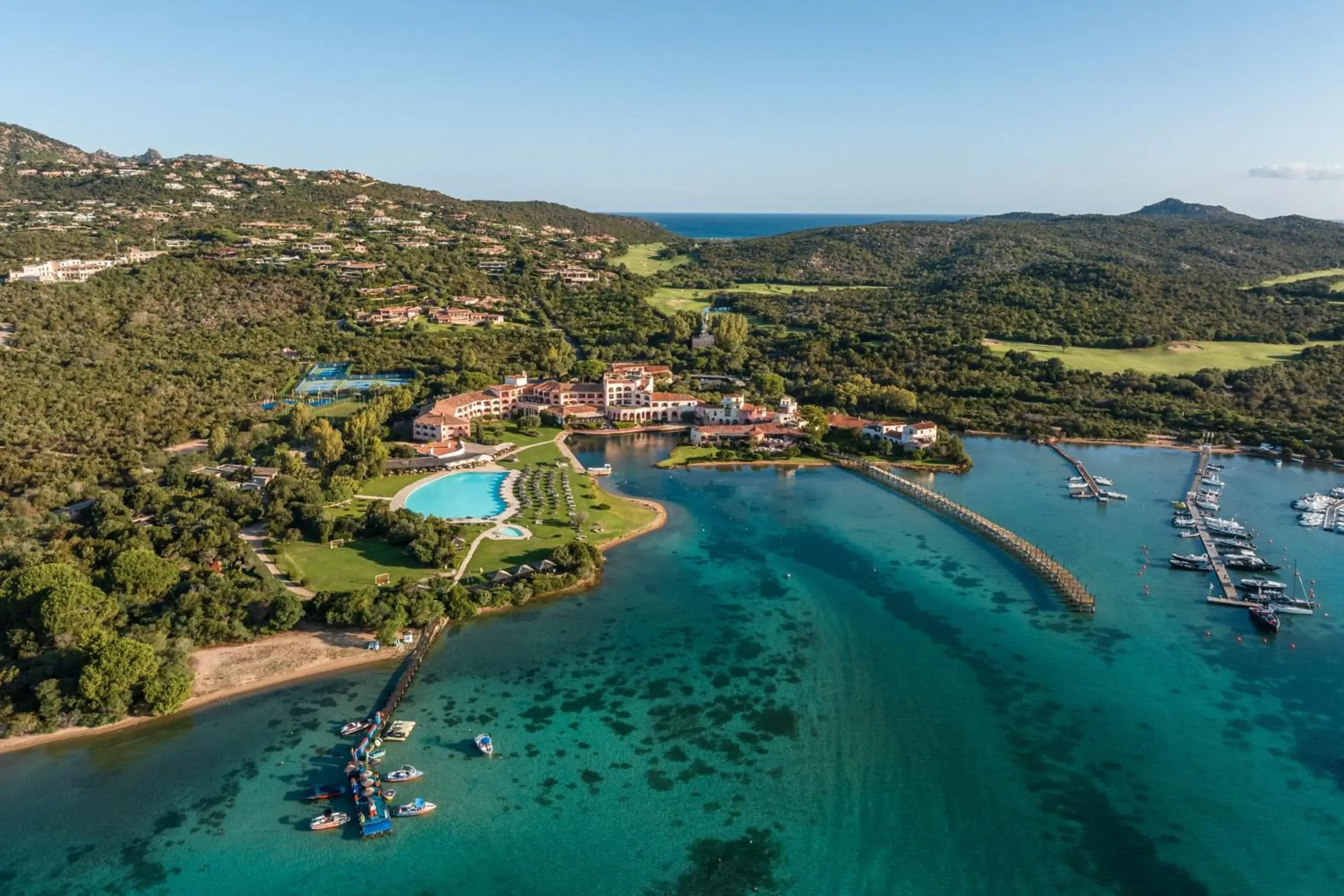 Property building, Bird's-eye View in Hotel Cala Di Volpe A Luxury Collection Hotel Costa Smeralda