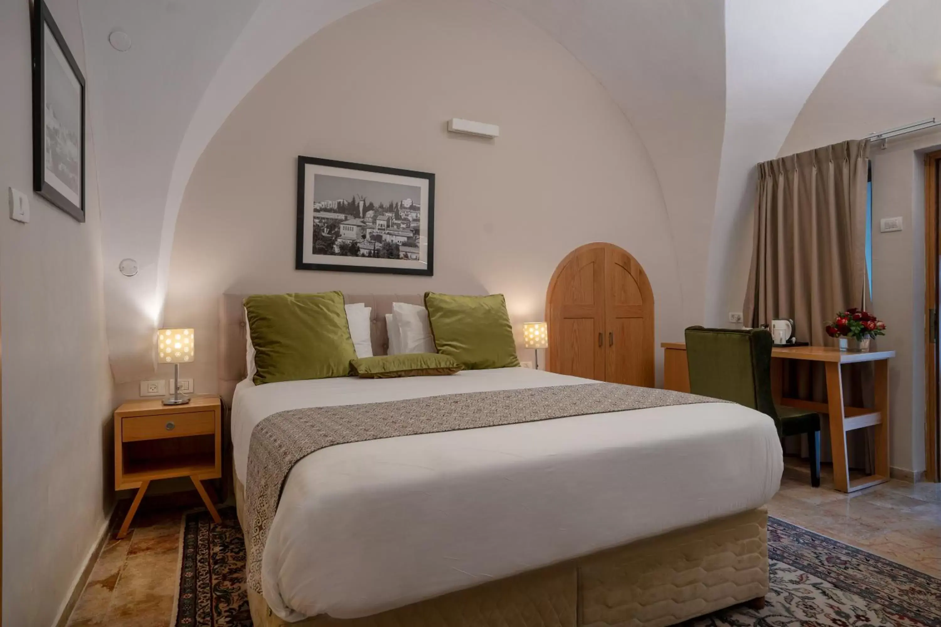 Bed in The Sephardic House Hotel in The Jewish Quarter