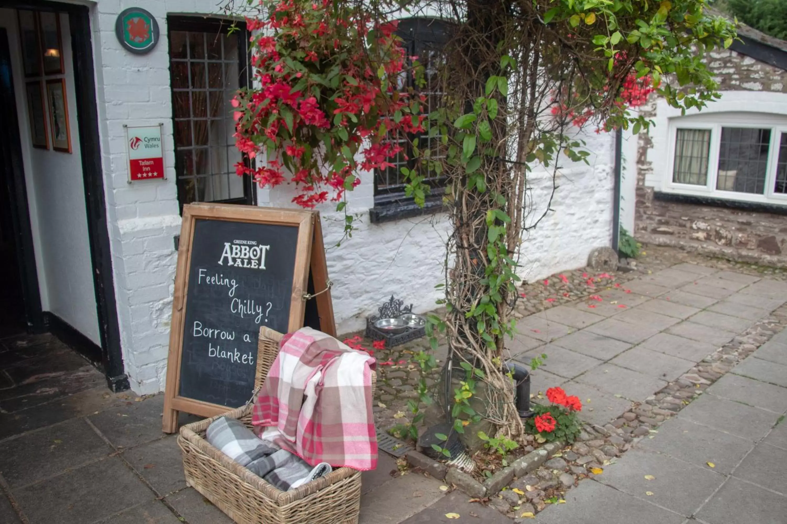 Patio in The Greyhound Inn and Hotel