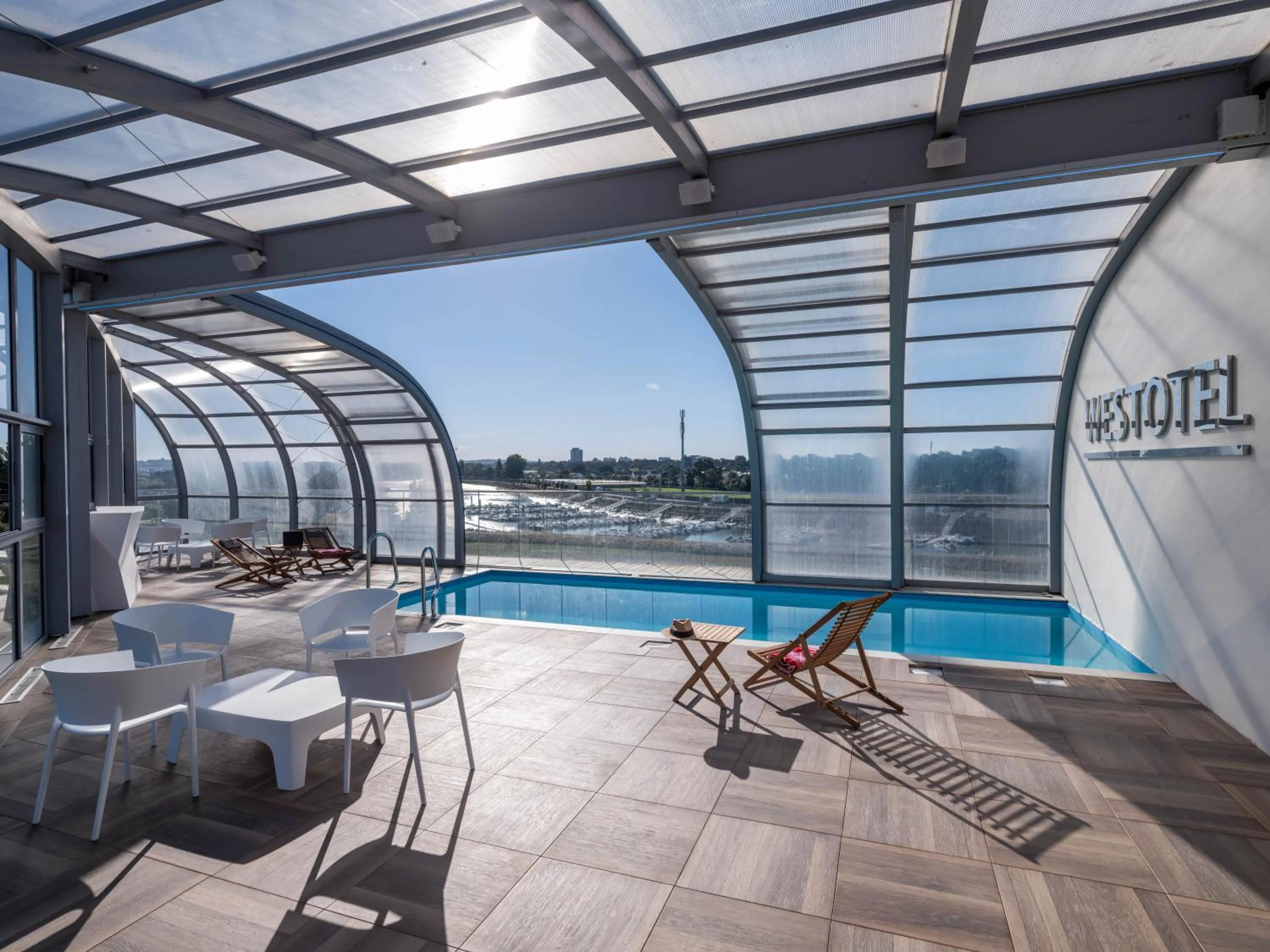 Pool view in Westotel Le Pouliguen