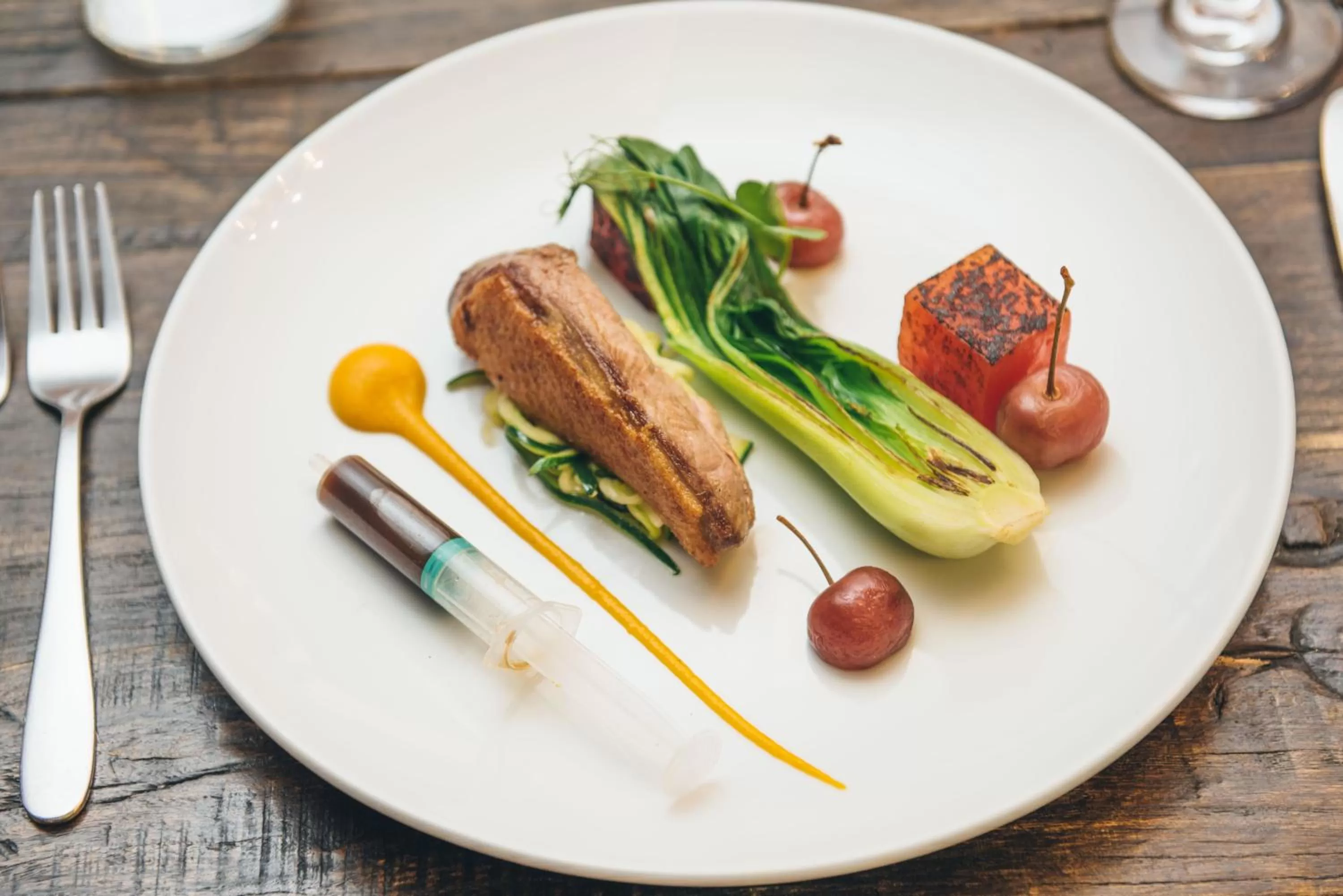 Food close-up in Karma Sanctum Soho Hotel