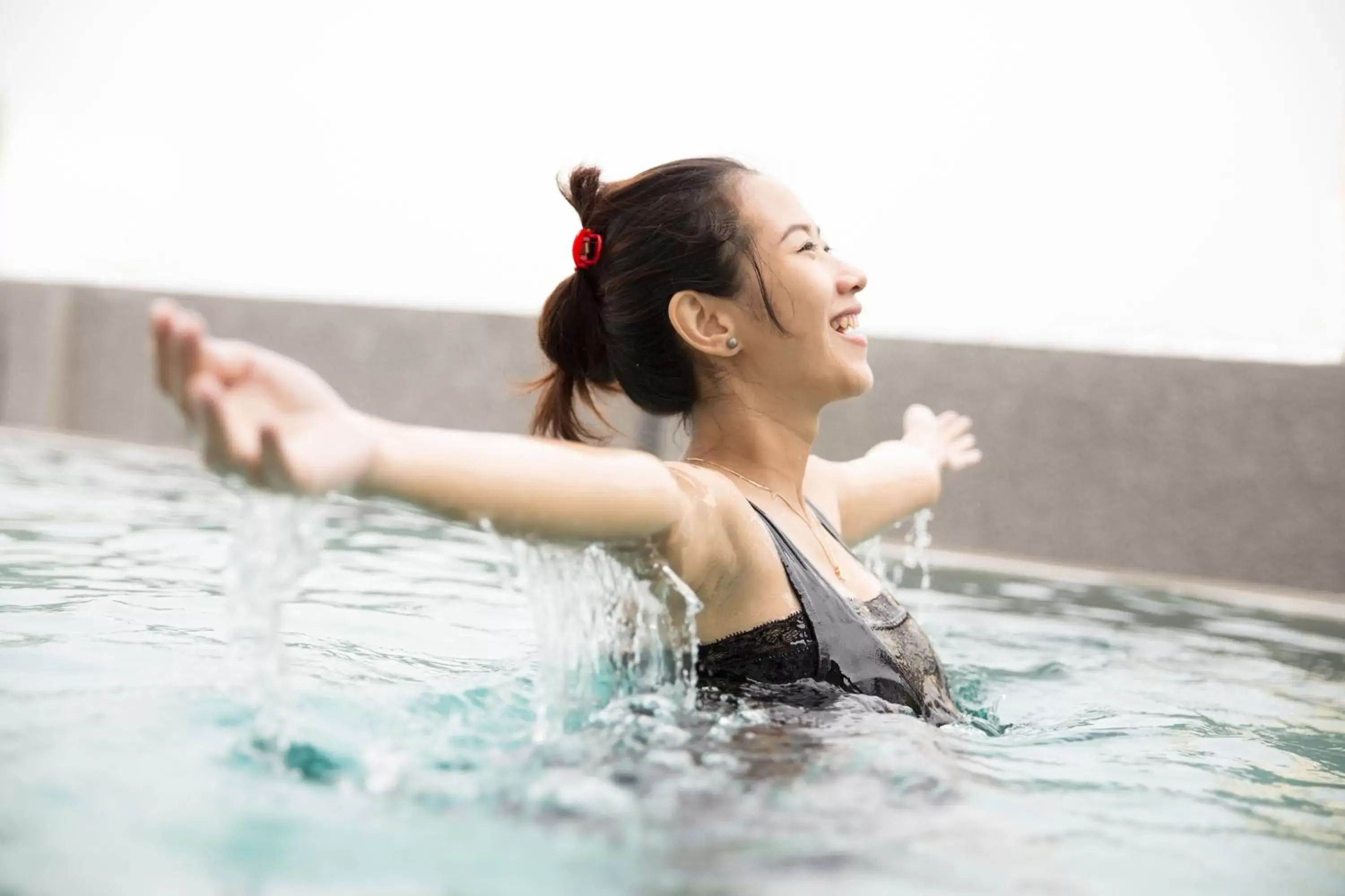 Swimming pool in PO Hotel Semarang