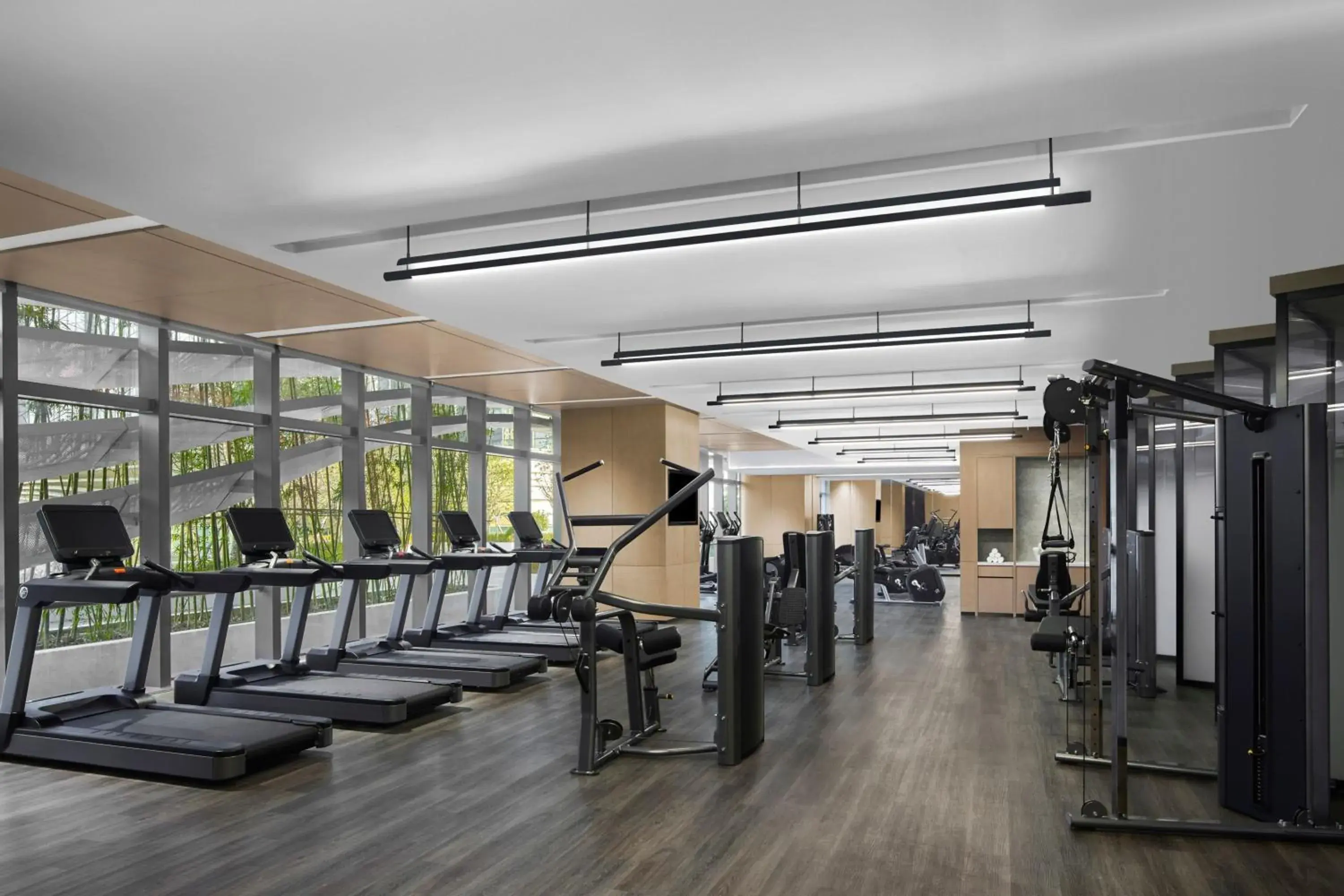 Fitness centre/facilities, Fitness Center/Facilities in Changzhou Marriott Hotel Jintan