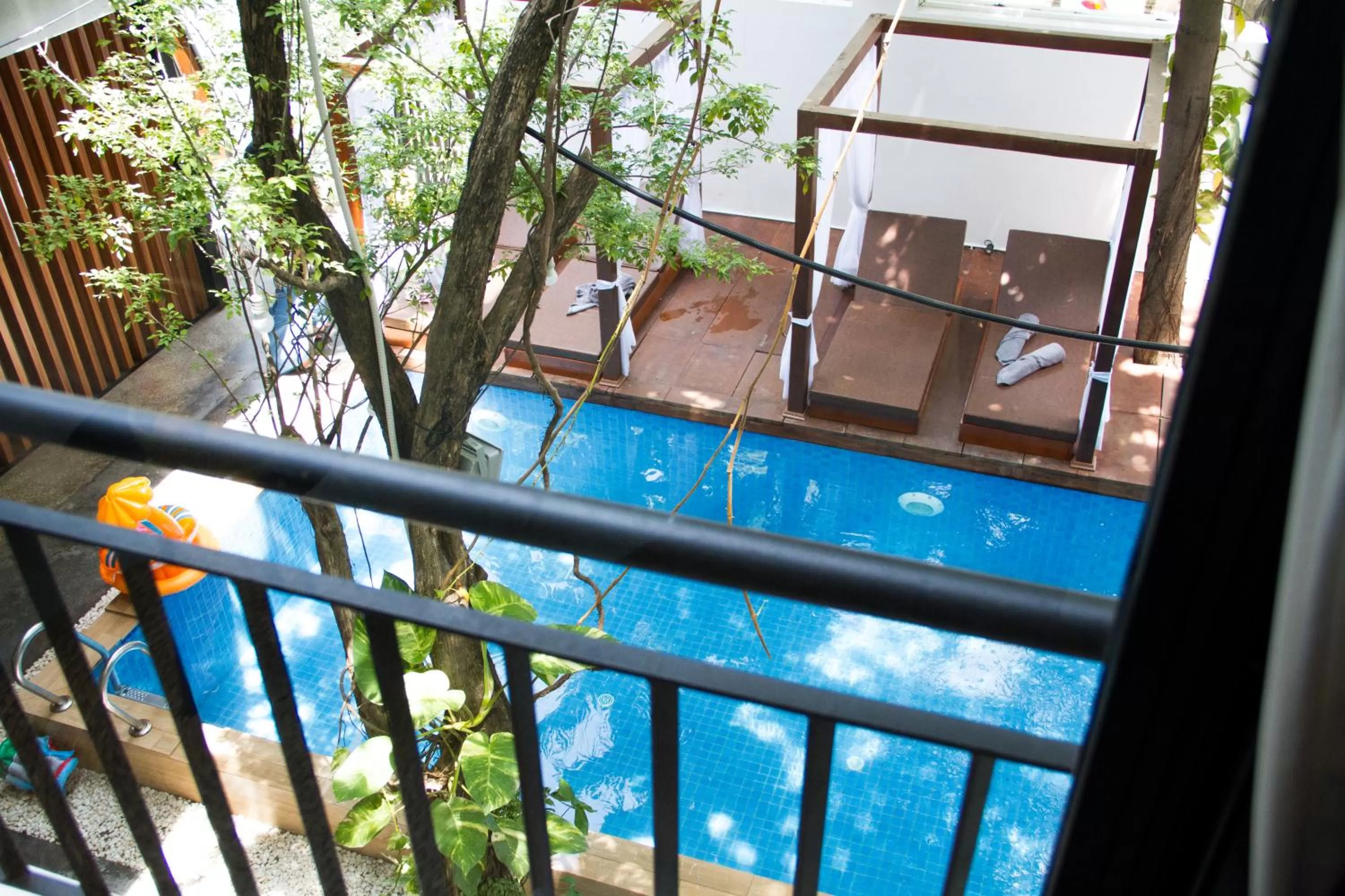 Pool view in Bopha Bassac Boutique Hotel