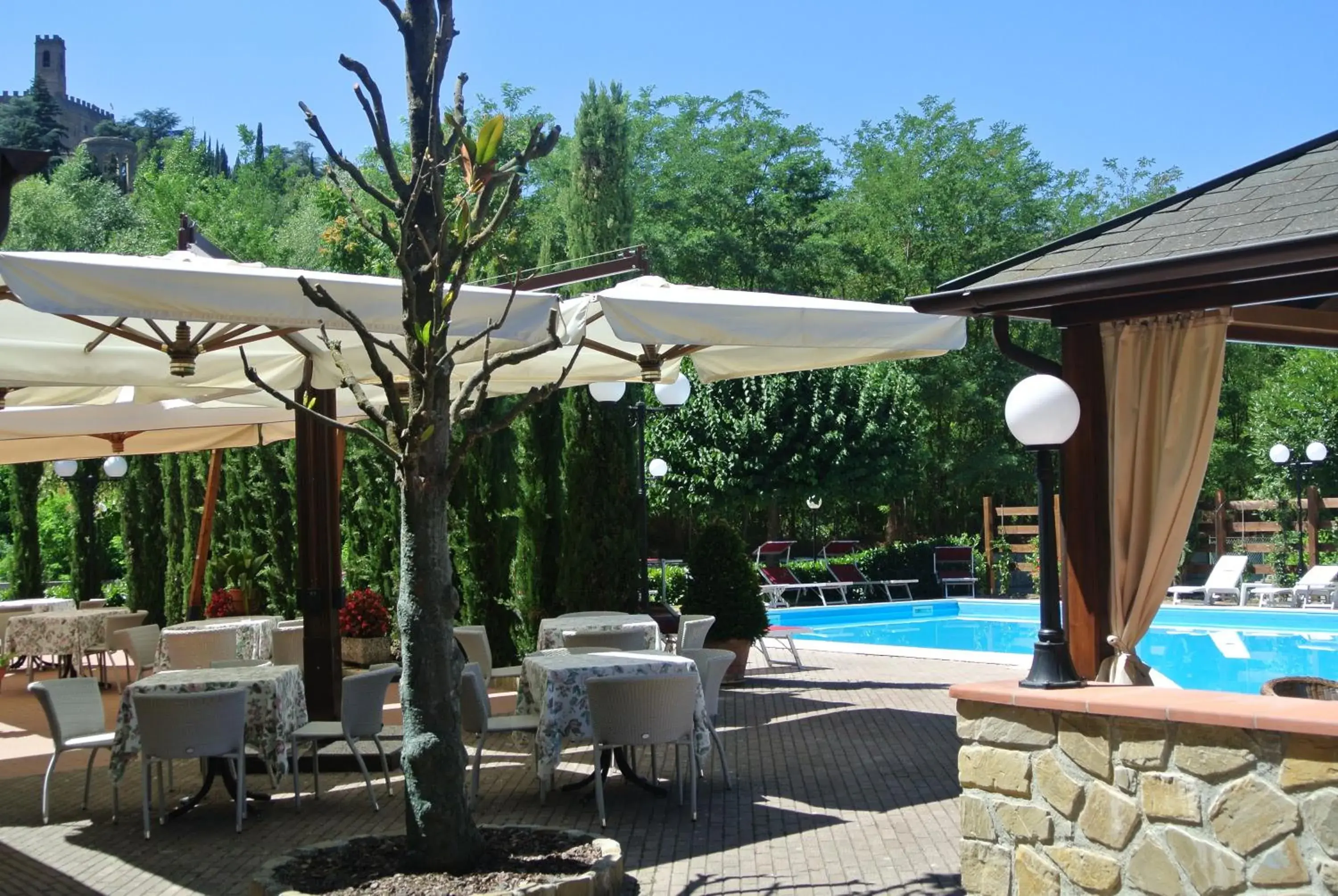 Patio, Swimming Pool in Parc Hotel