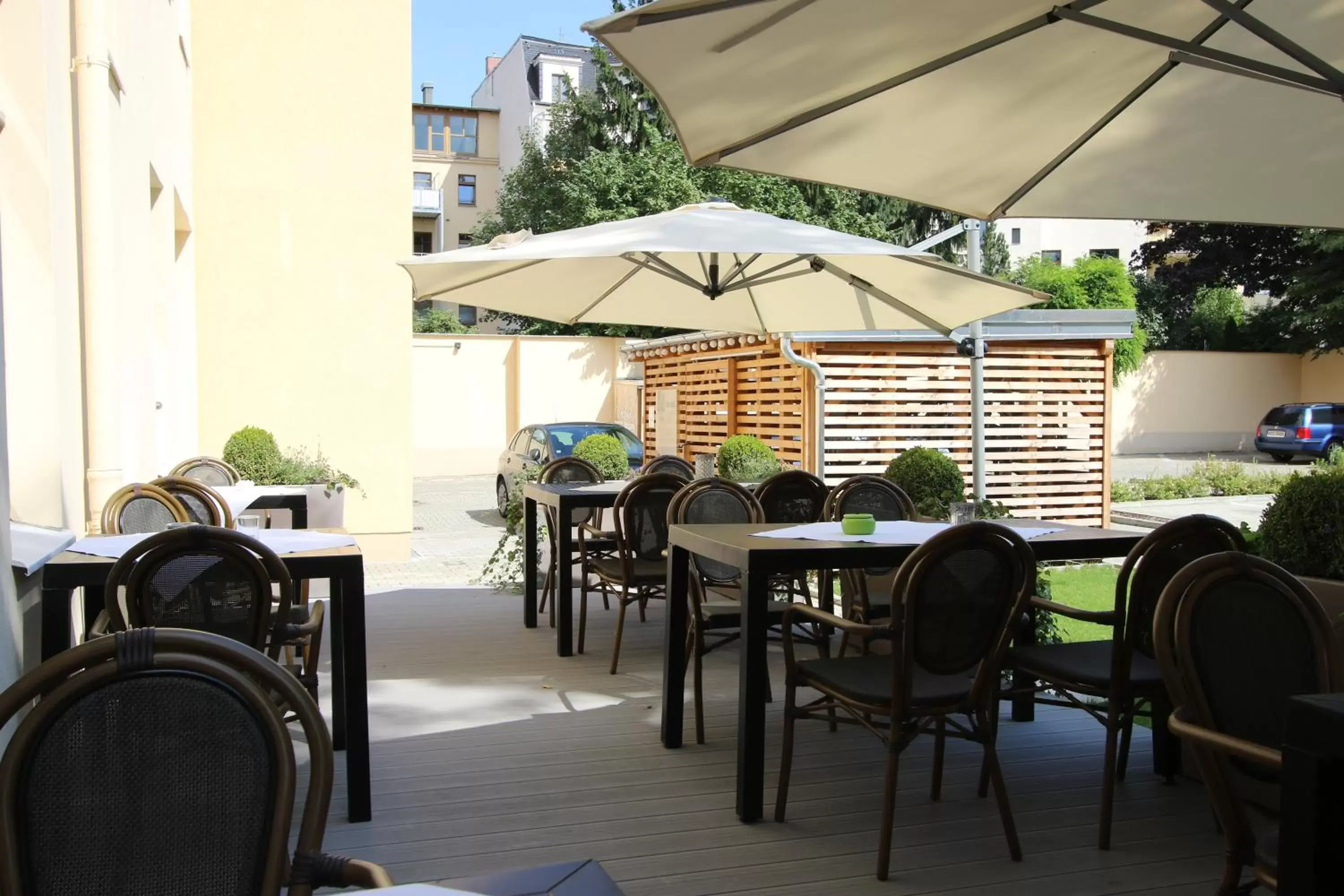 Balcony/Terrace, Restaurant/Places to Eat in Hotel Via Regia - VIAs-Hotels