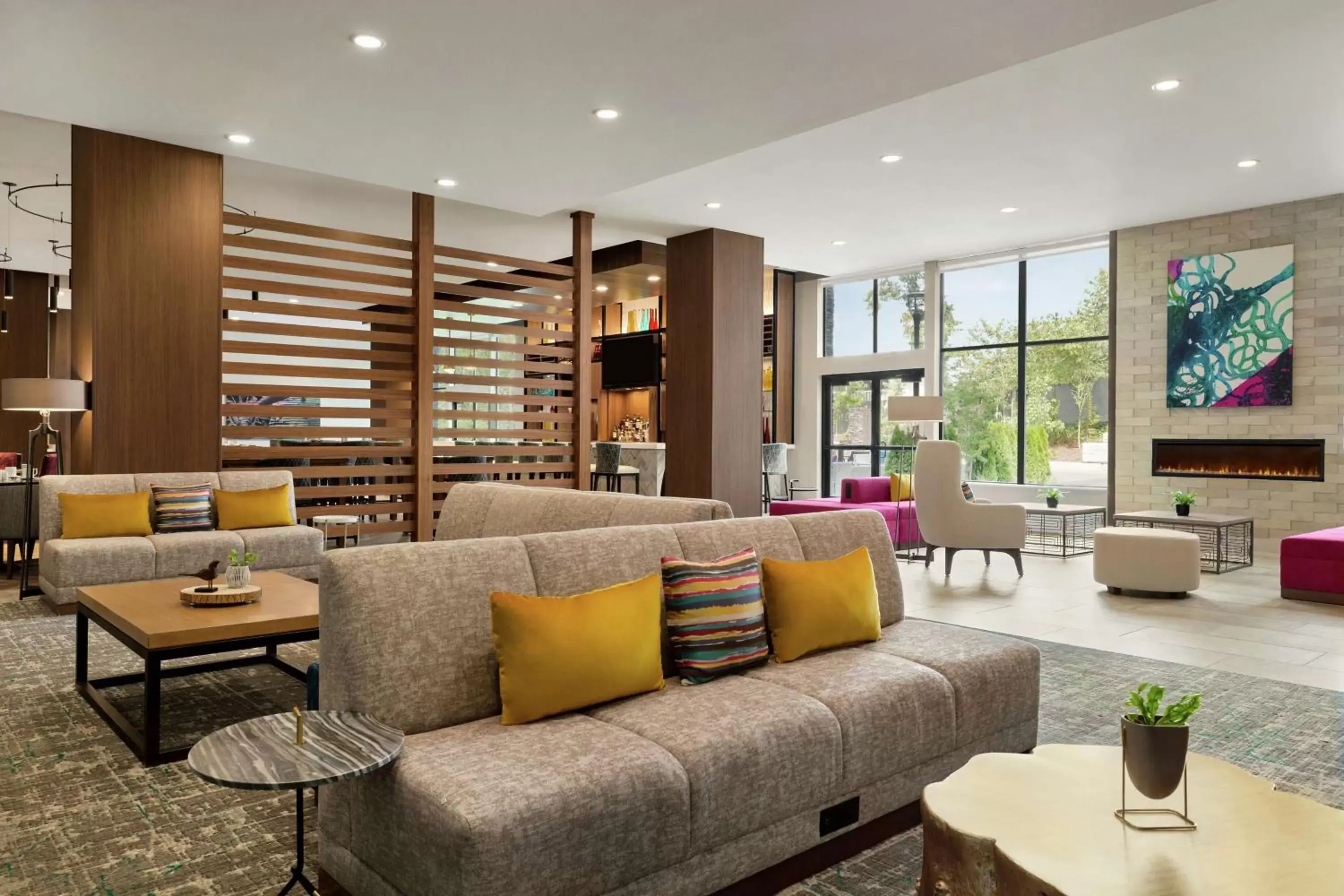 Lobby or reception, Seating Area in Hilton Garden Inn Seattle Airport