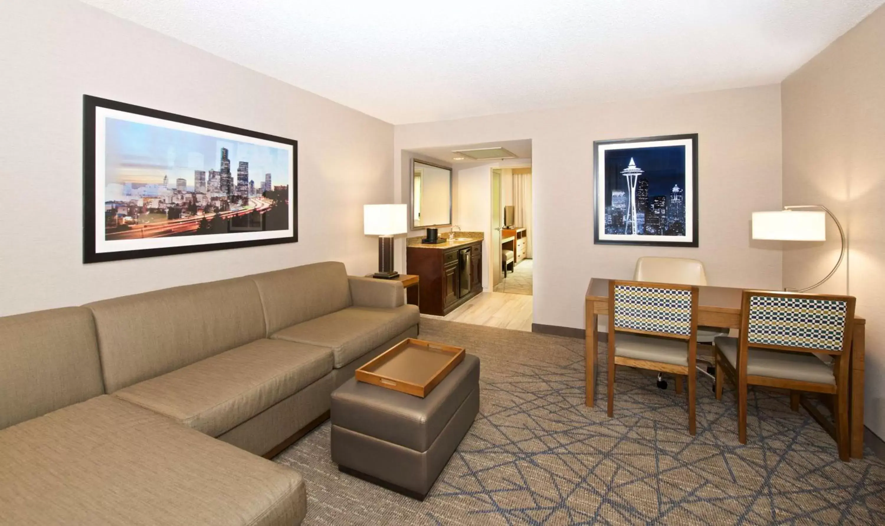 Living room, Seating Area in Embassy Suites by Hilton Seattle North Lynnwood