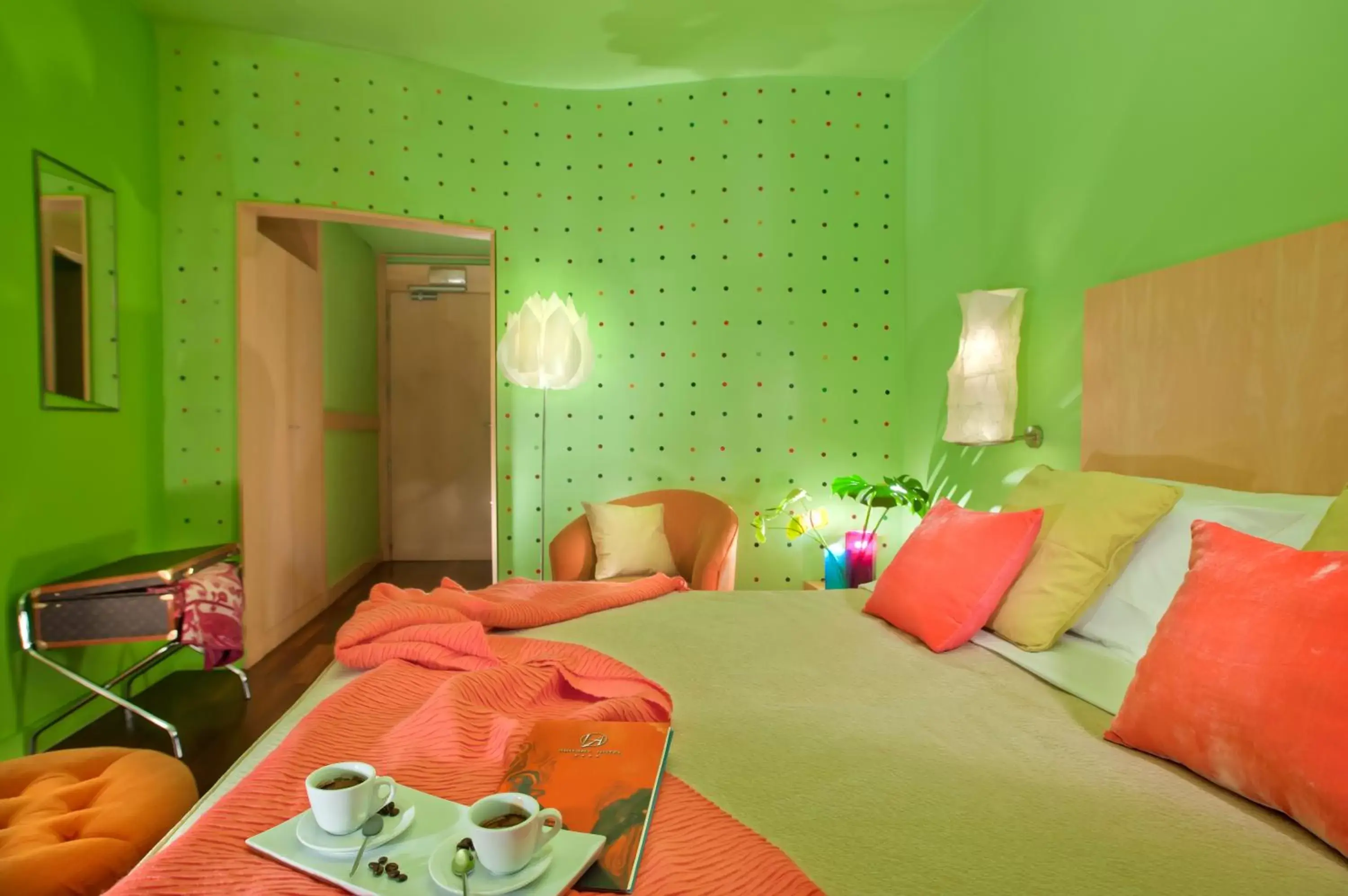 Bedroom, Bed in Hotel Abitart
