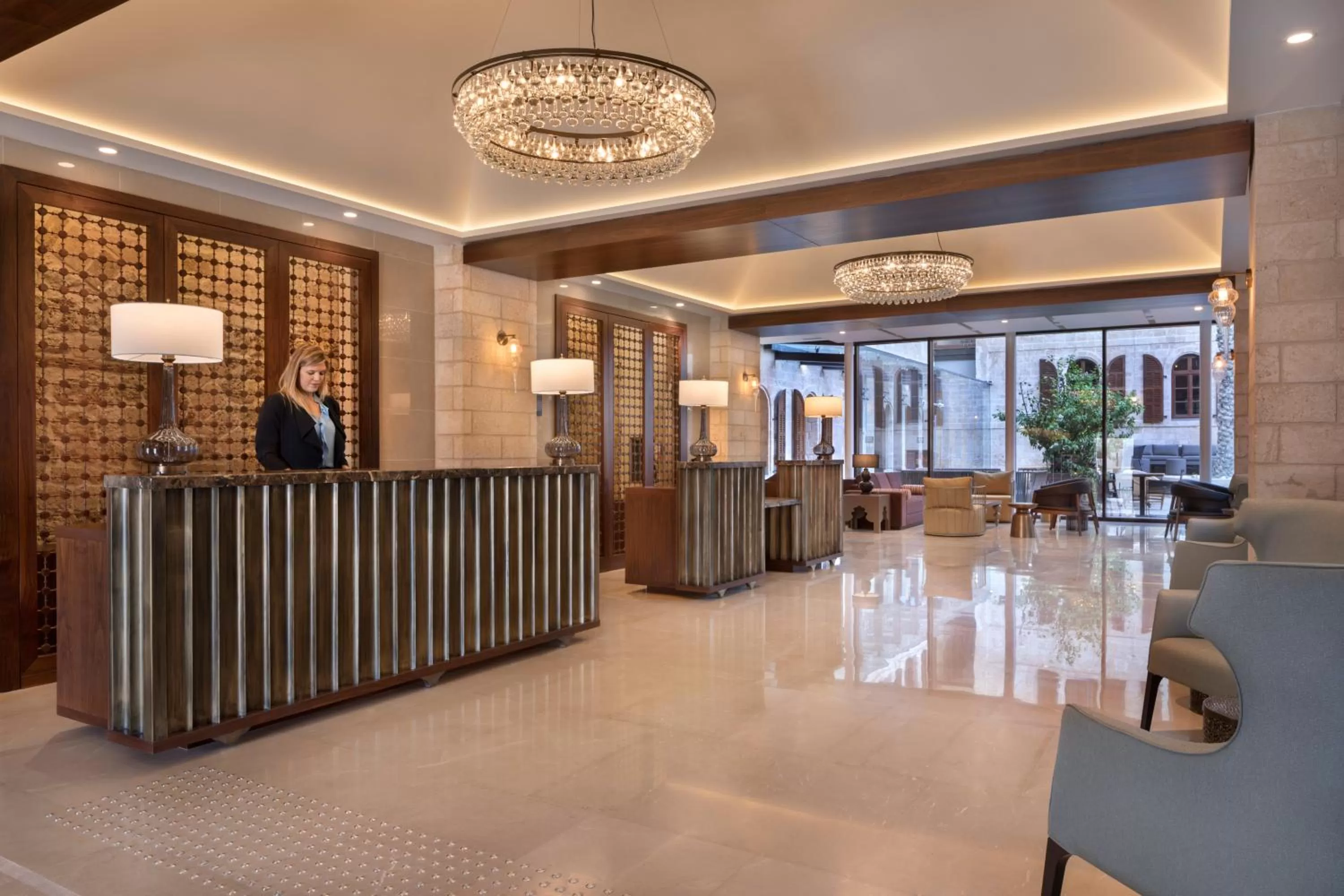 Lobby or reception in The Setai Tel Aviv, a Member of the leading hotels of the world