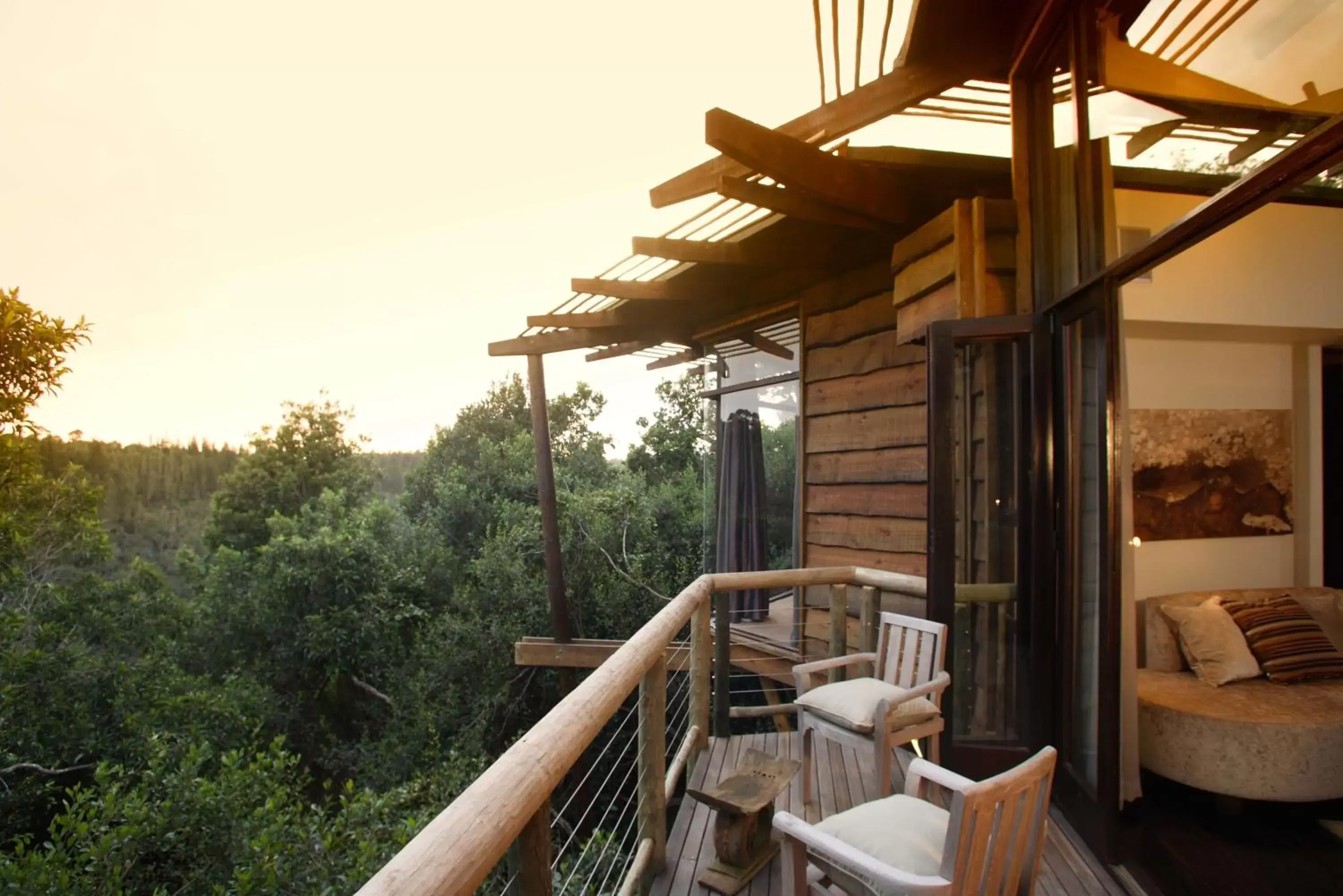 Balcony/Terrace in Tsala Treetop Lodge