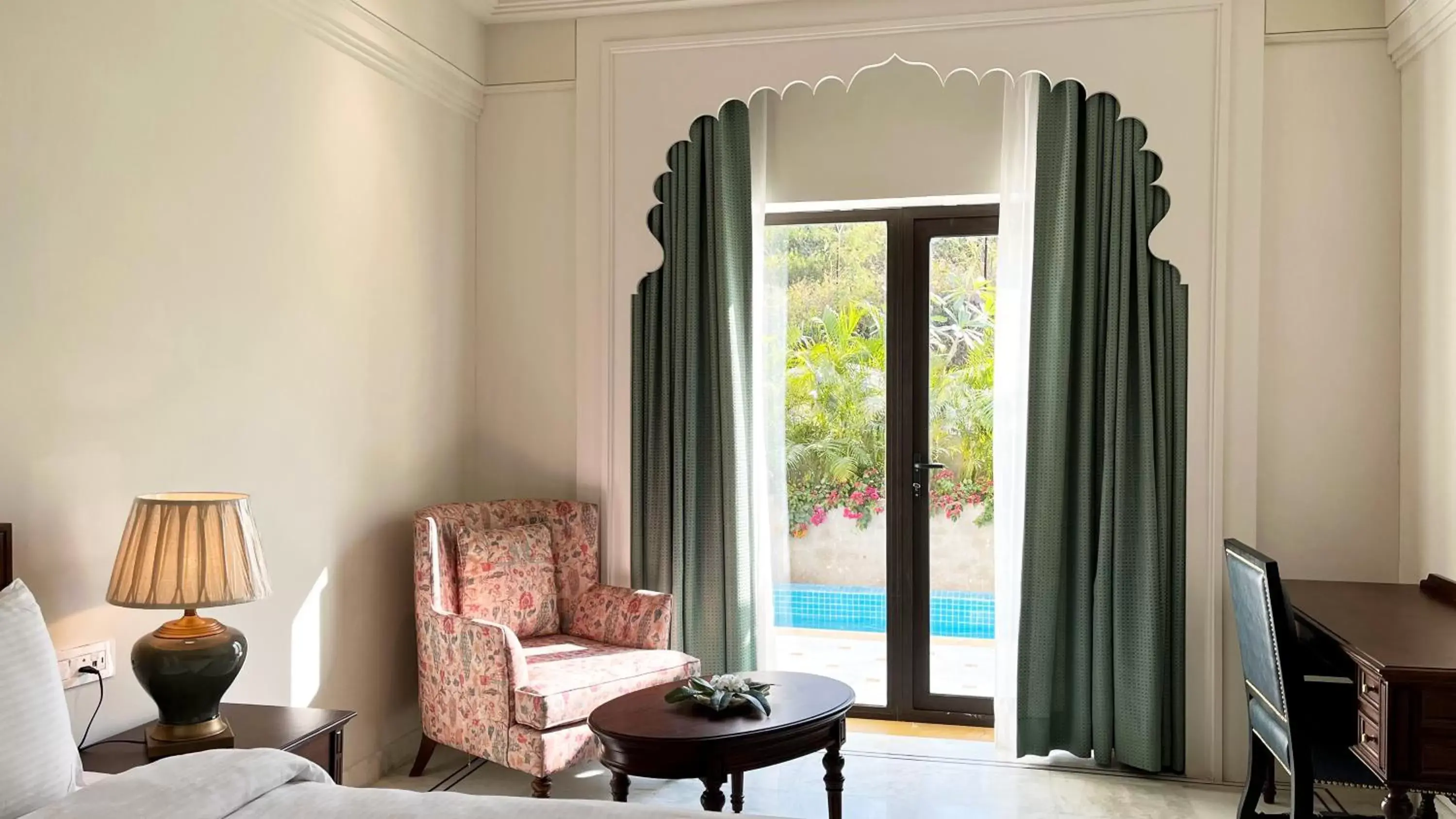 Seating Area in Bhairavgarh Palace Udaipur