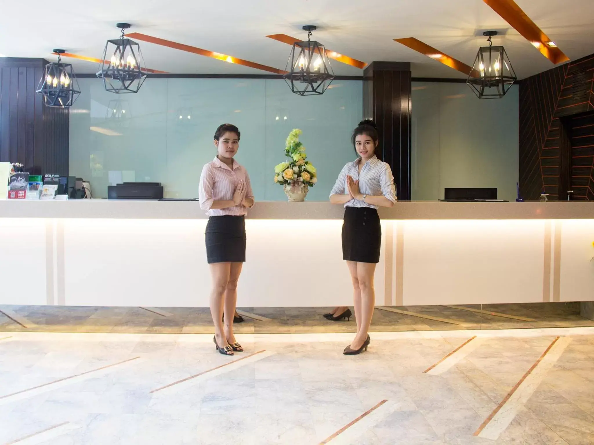 Lobby or reception in Friendlytel Hotel