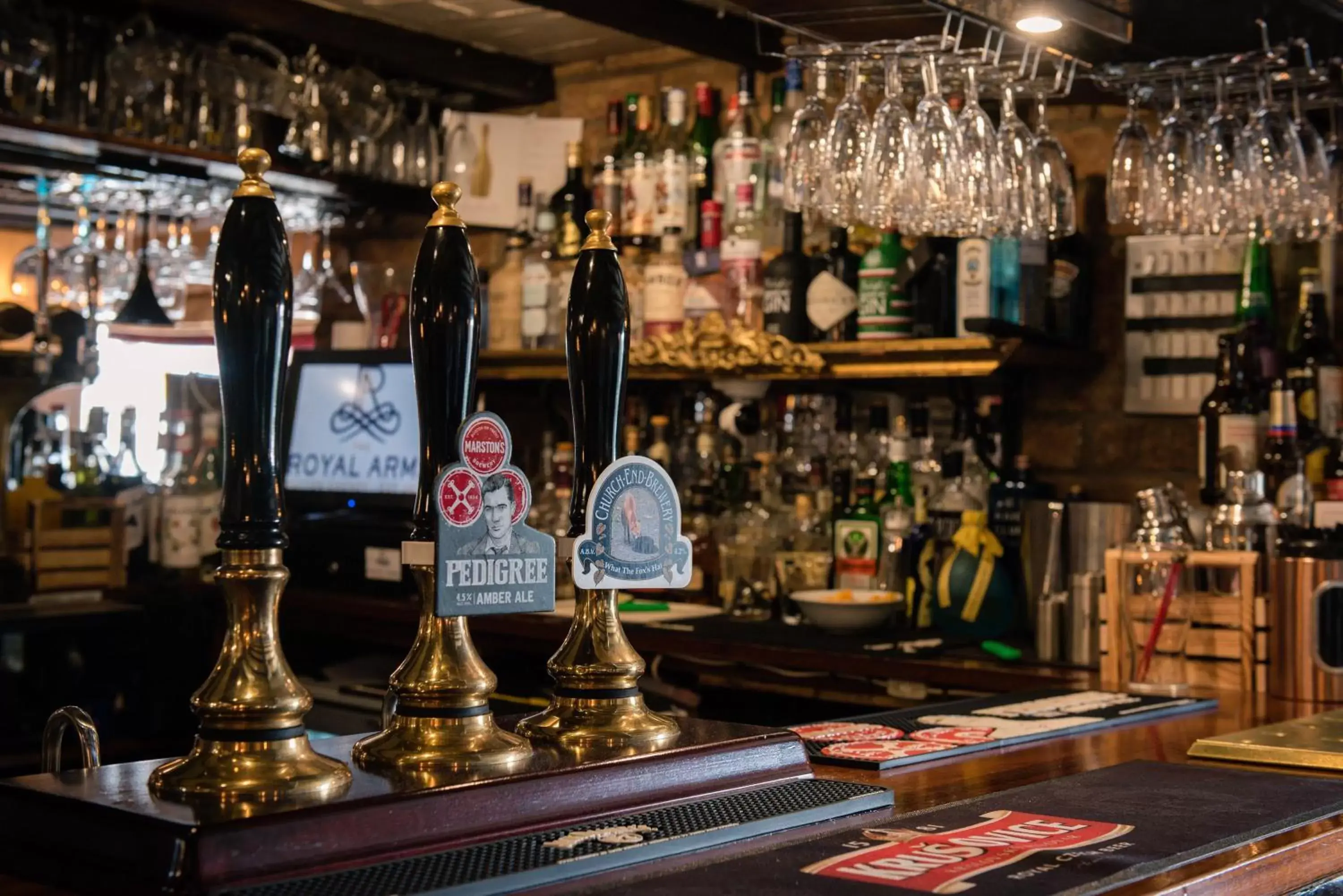 Lounge or bar in The Royal Arms Hotel