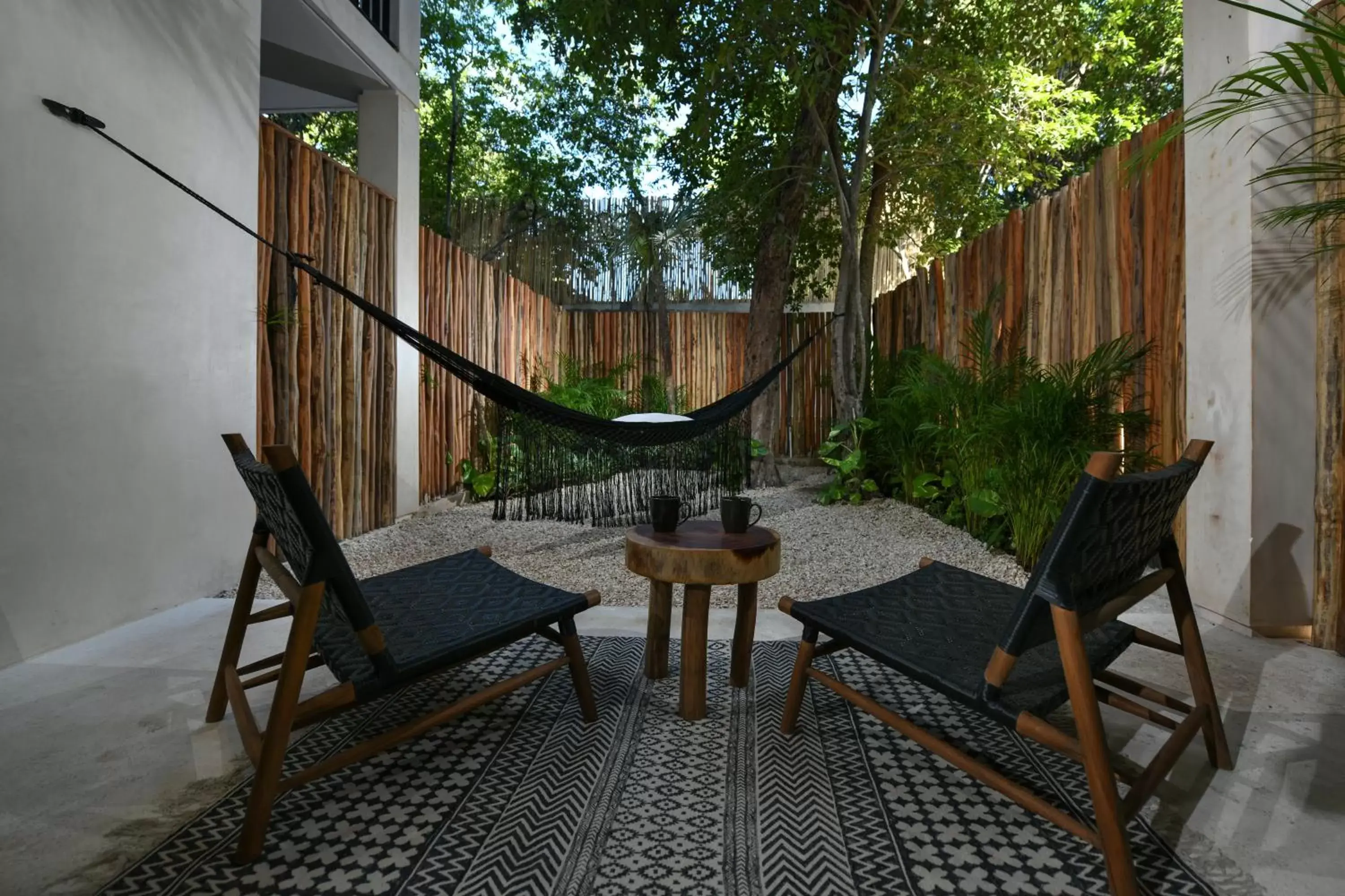 Patio in Casa Agape Hotel Tulum & Vegan Restaurant with Beach Club Access