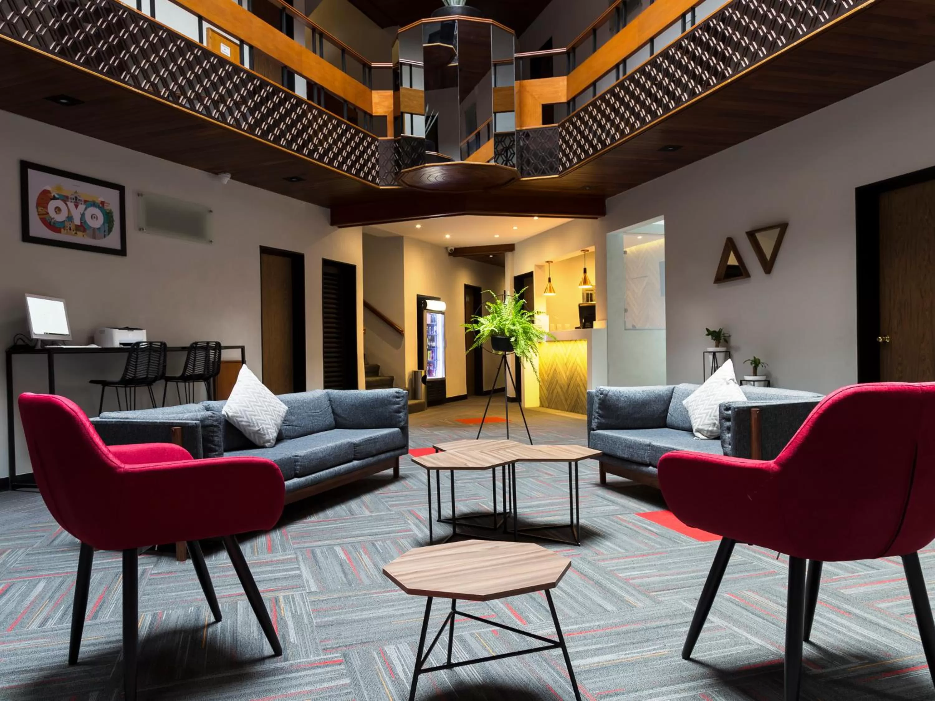 Lobby or reception in Hotel Marti