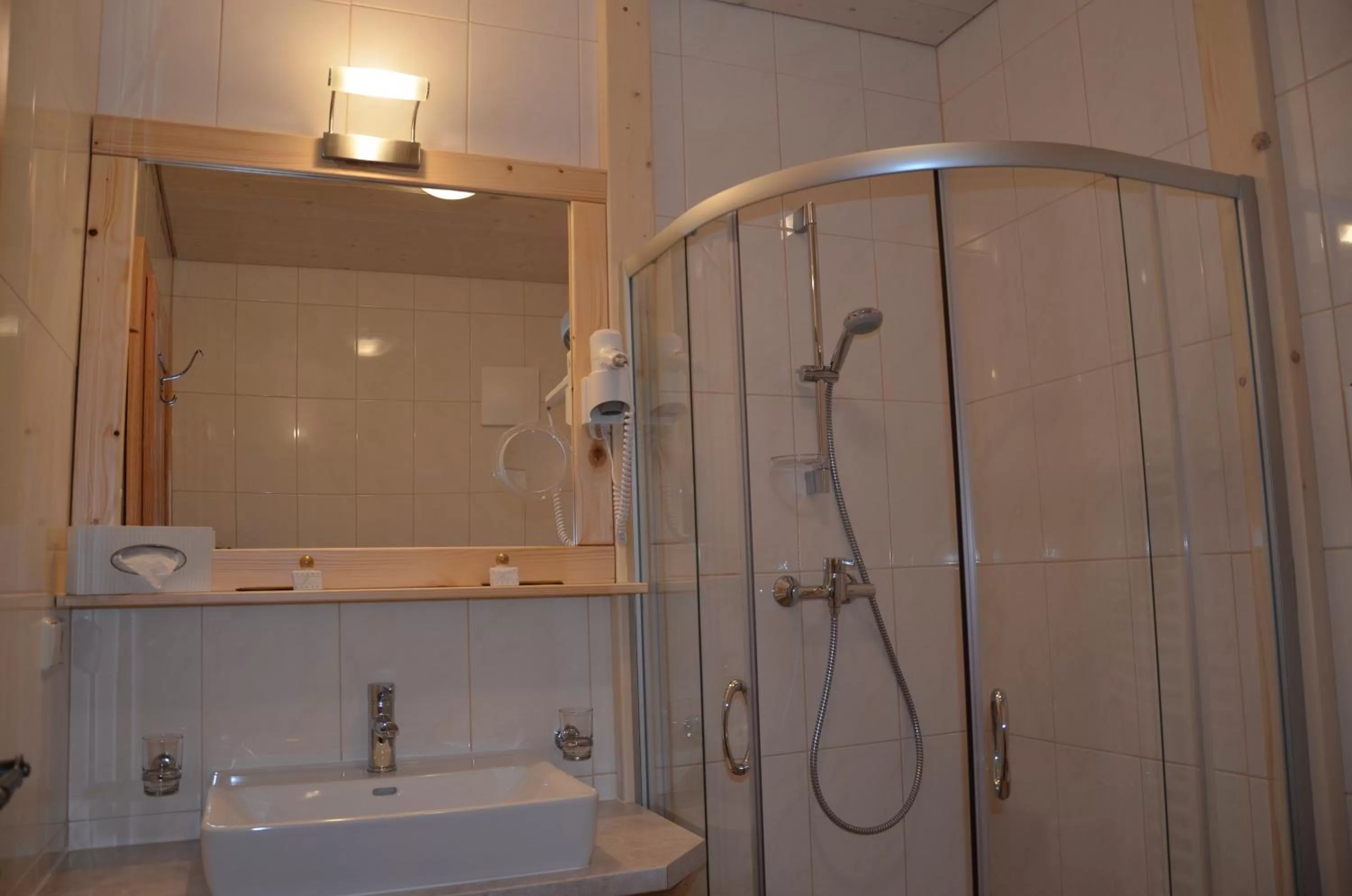 Shower in Pension zum Schreiner