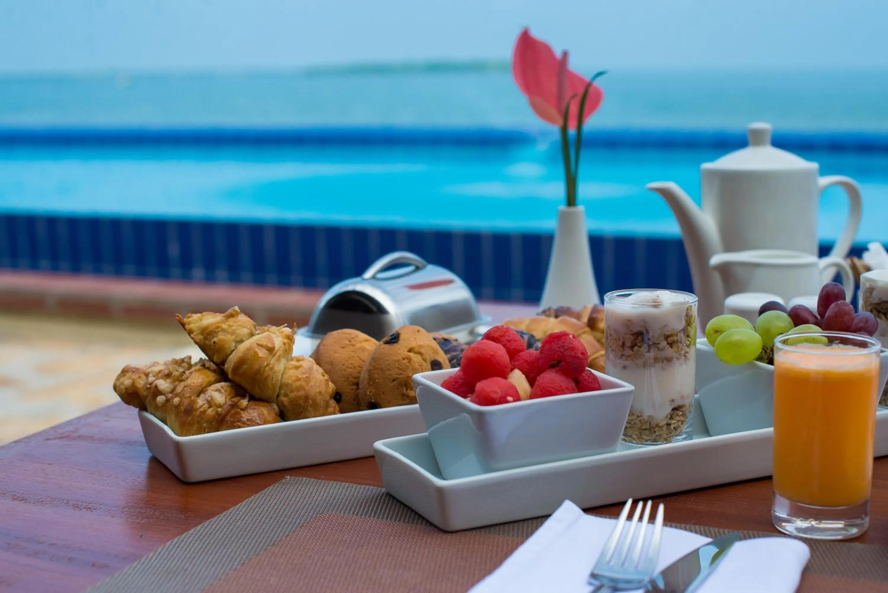 Food close-up in White Sands Hotel