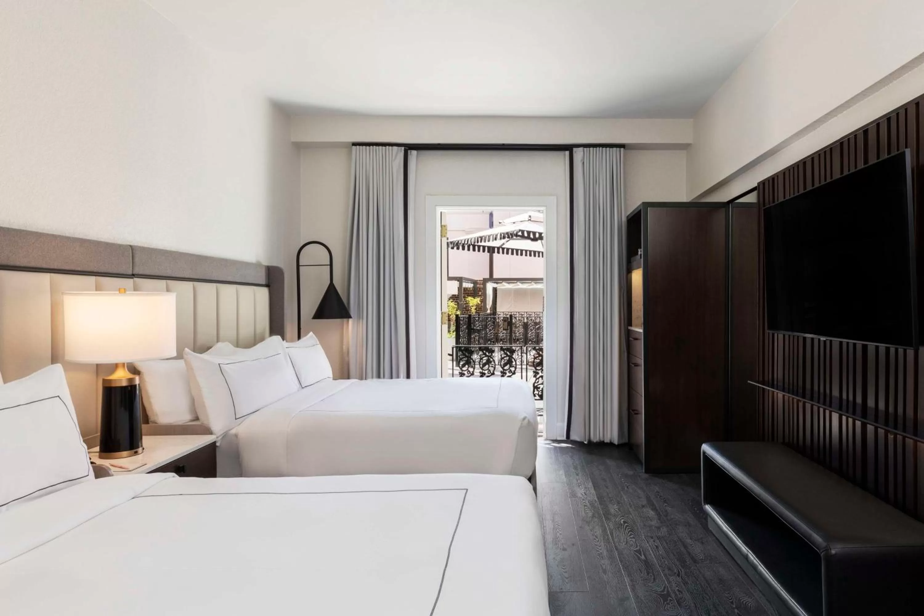 Bed in Mills House Charleston, Curio Collection by Hilton