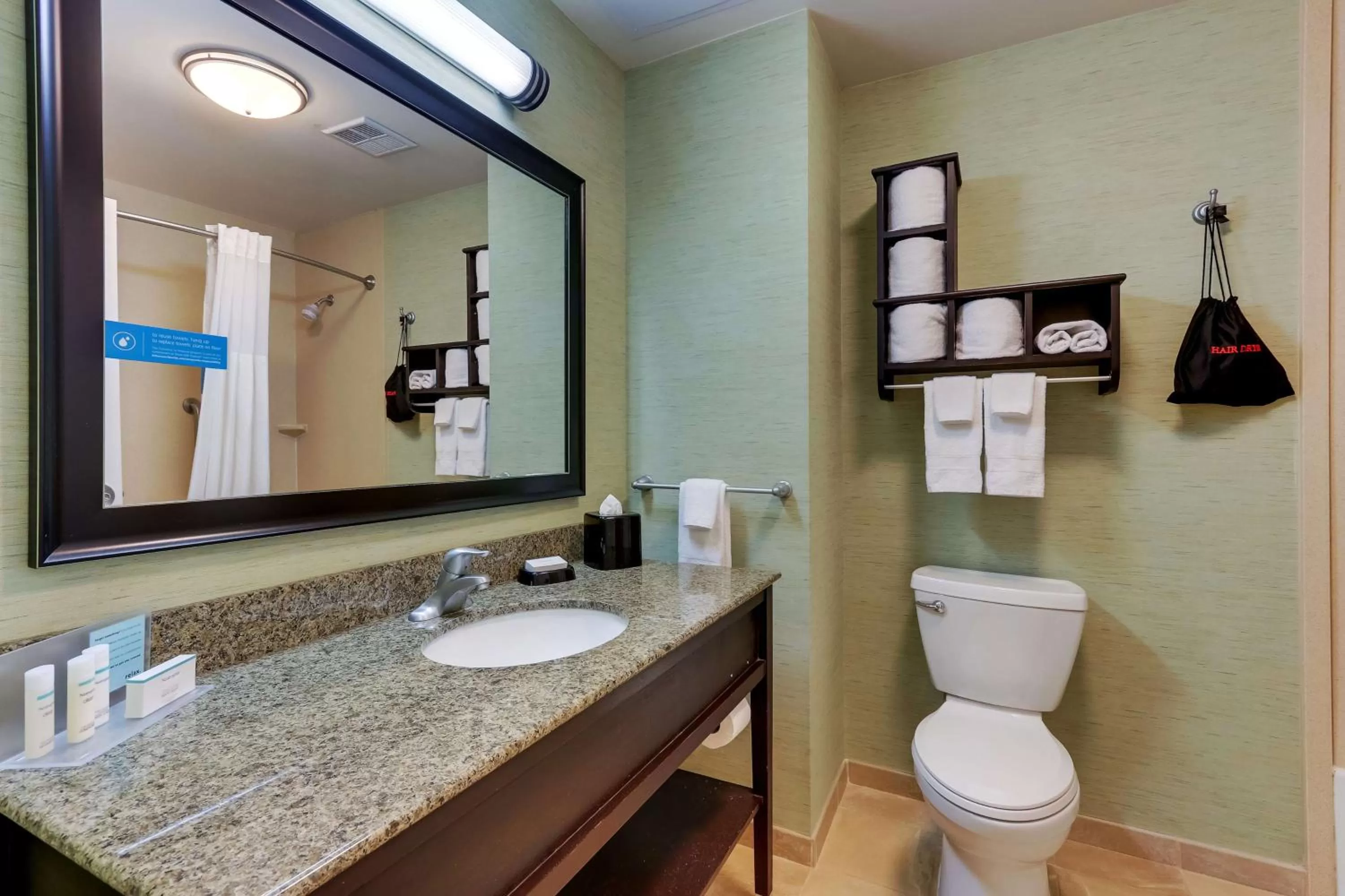 Bathroom in Hampton Inn and Suites Swansboro Near Camp Lejeune