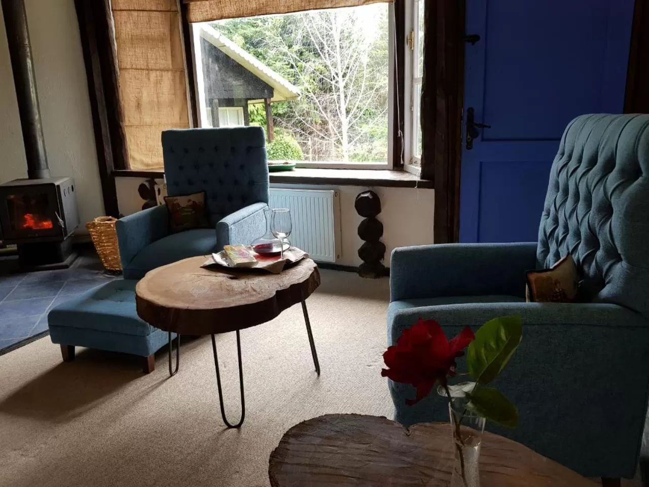 Living room in The Patagonian Lodge