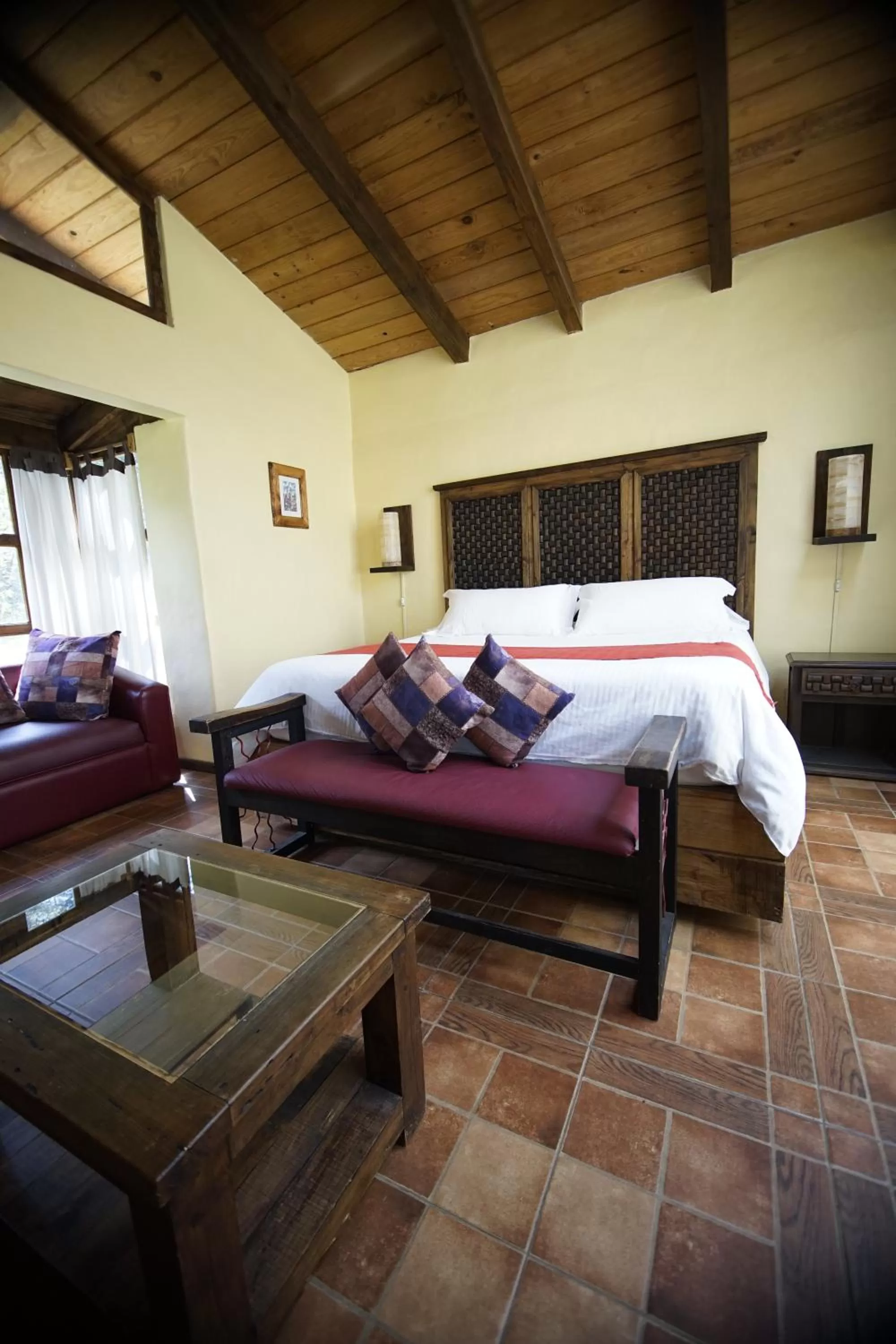 Bed in Cabañas La Cascada