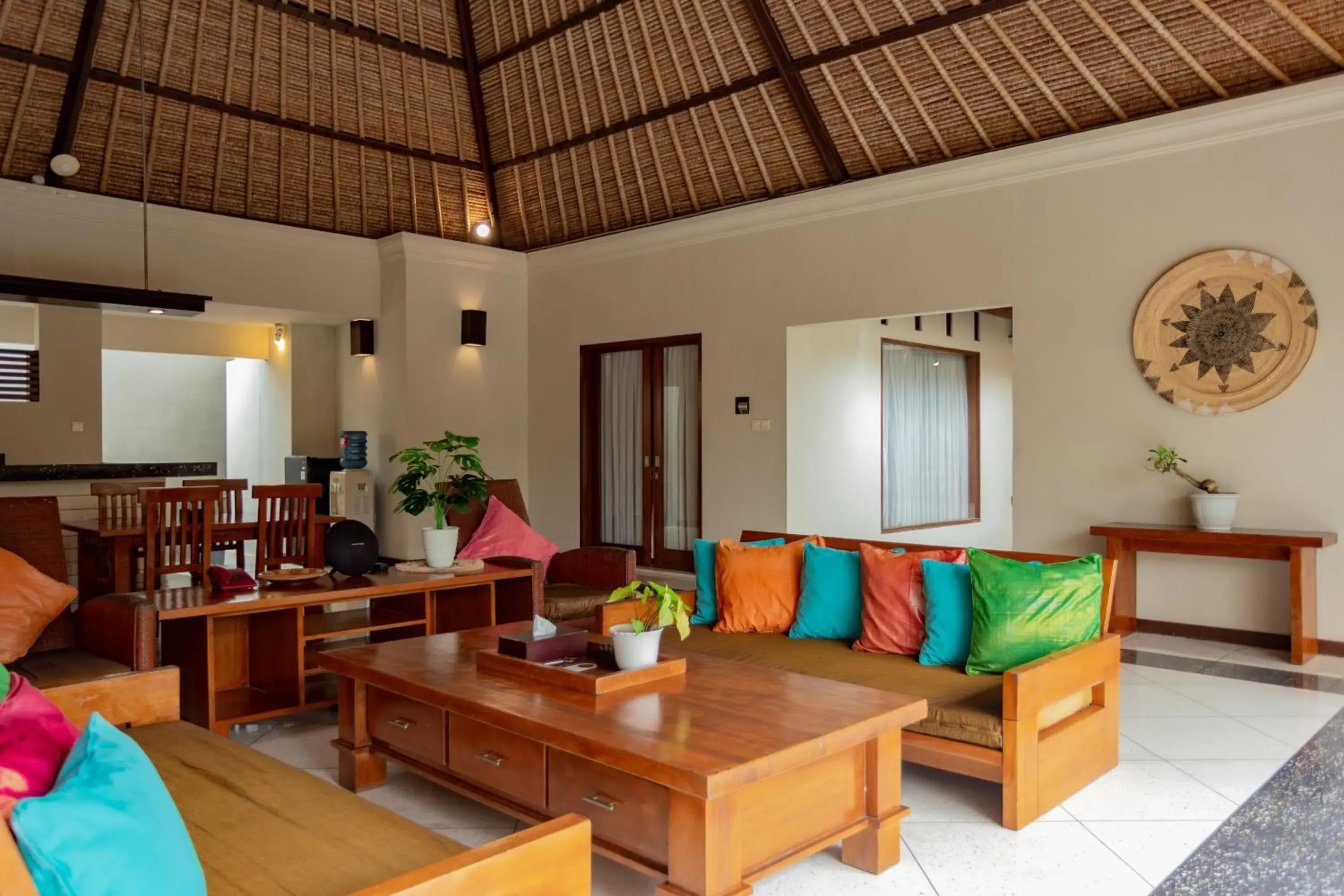 kitchen, Seating Area in The Mutiara Jimbaran Boutique Villas