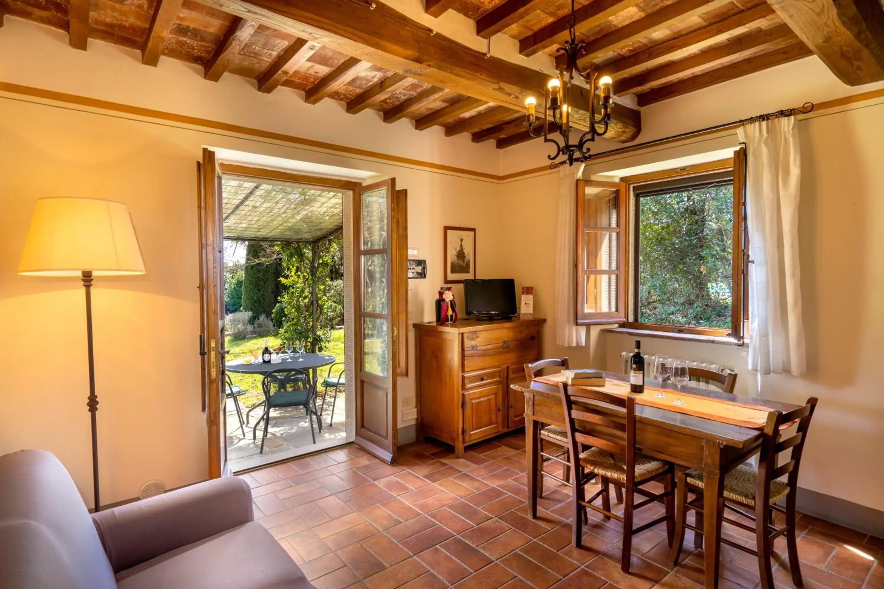 Living room in Relais Borgo San Pietro